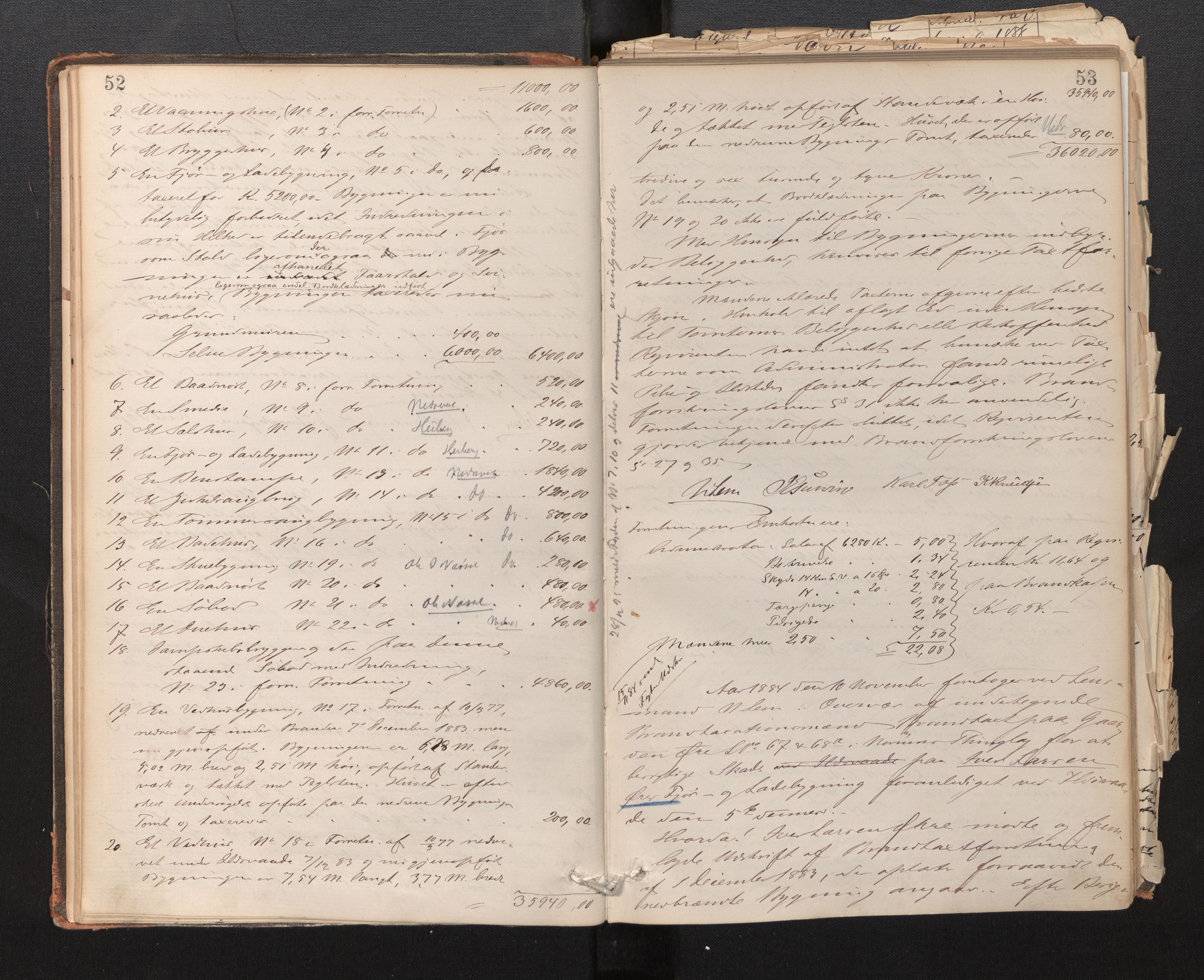 Lensmannen i Sogndal, AV/SAB-A-29901/0012/L0003: Branntakstprotokoll, 1883-1917, p. 52-53