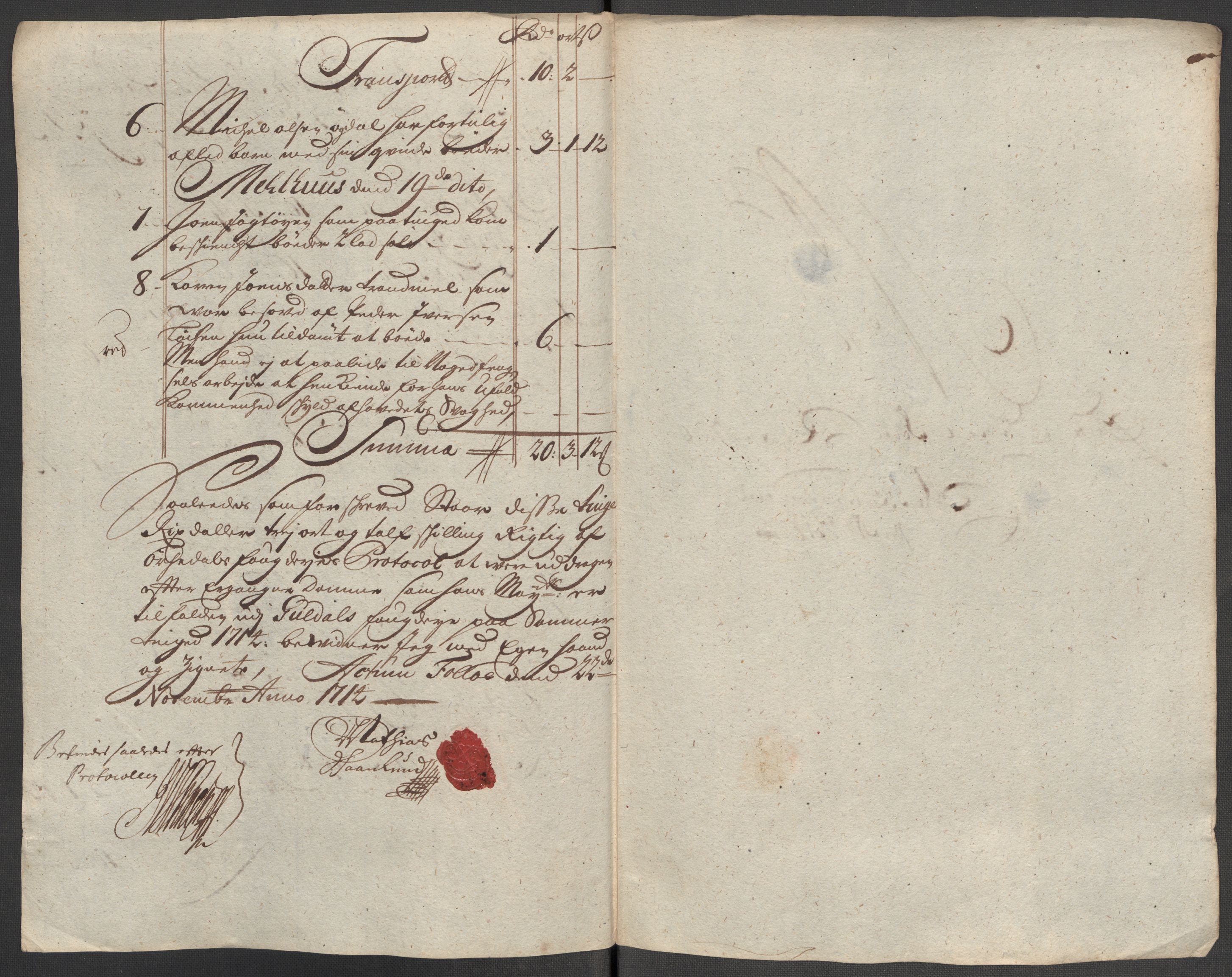 Rentekammeret inntil 1814, Reviderte regnskaper, Fogderegnskap, AV/RA-EA-4092/R60/L3965: Fogderegnskap Orkdal og Gauldal, 1714, p. 370