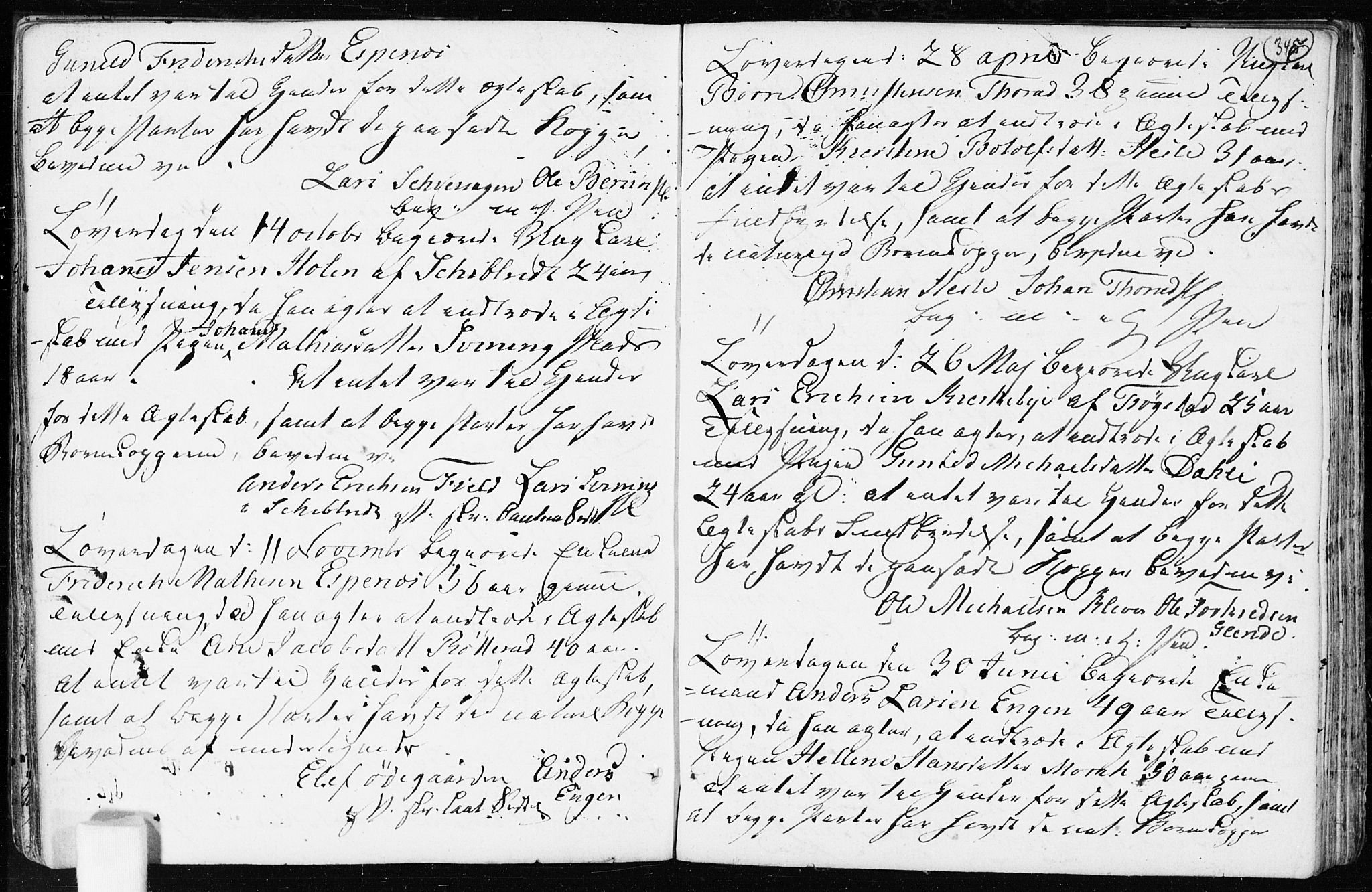 Spydeberg prestekontor Kirkebøker, AV/SAO-A-10924/F/Fa/L0003: Parish register (official) no. I 3, 1778-1814, p. 345