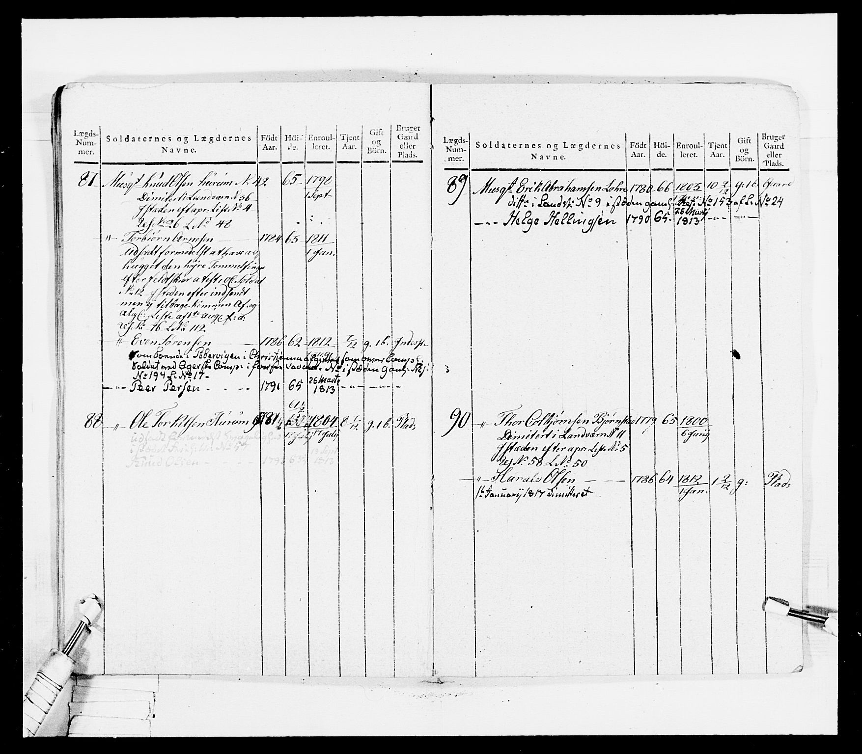 Generalitets- og kommissariatskollegiet, Det kongelige norske kommissariatskollegium, AV/RA-EA-5420/E/Eh/L0036a: Nordafjelske gevorbne infanteriregiment, 1813, p. 358