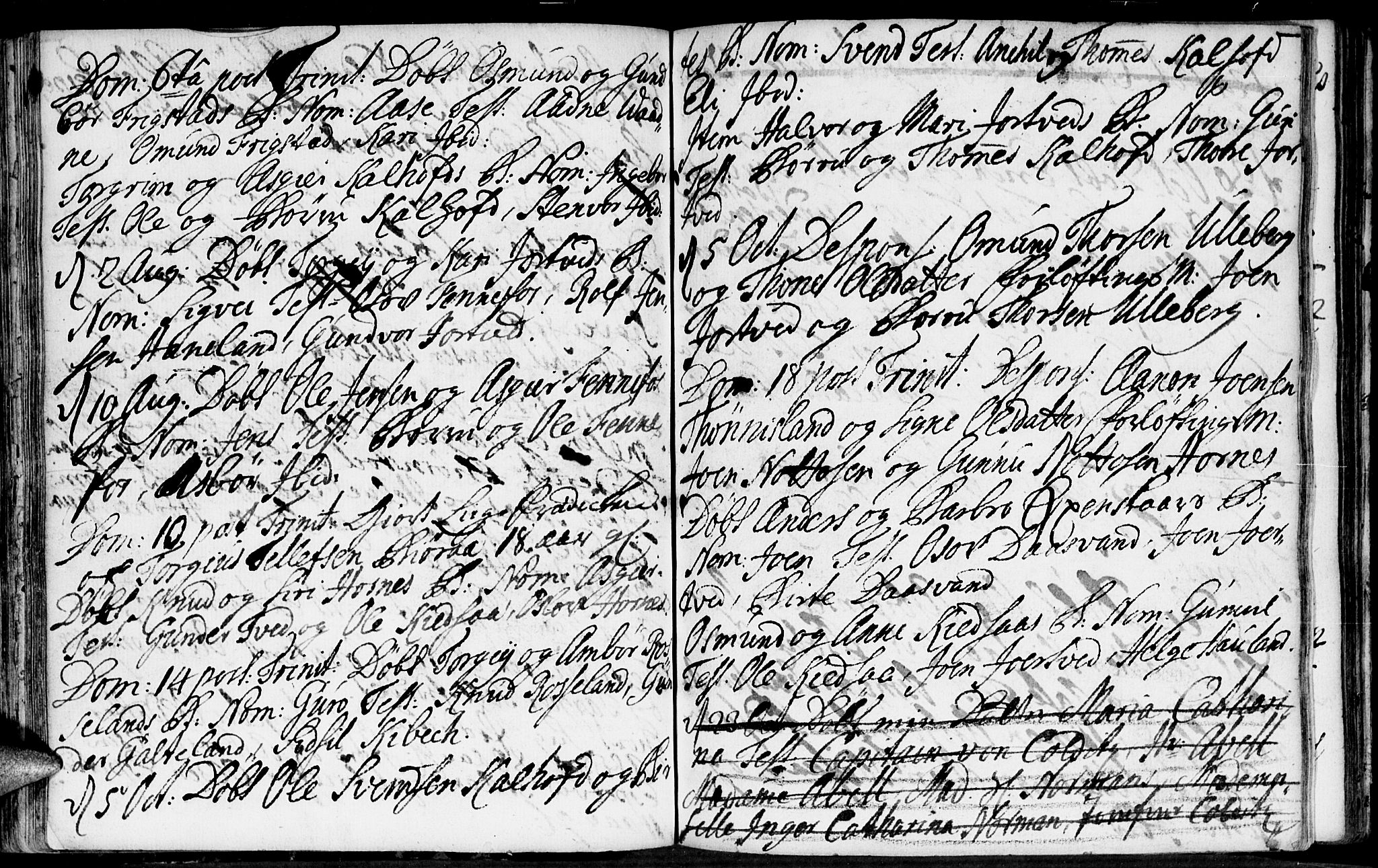 Evje sokneprestkontor, SAK/1111-0008/F/Fa/Fab/L0001: Parish register (official) no. A 1, 1704-1764, p. 132-133