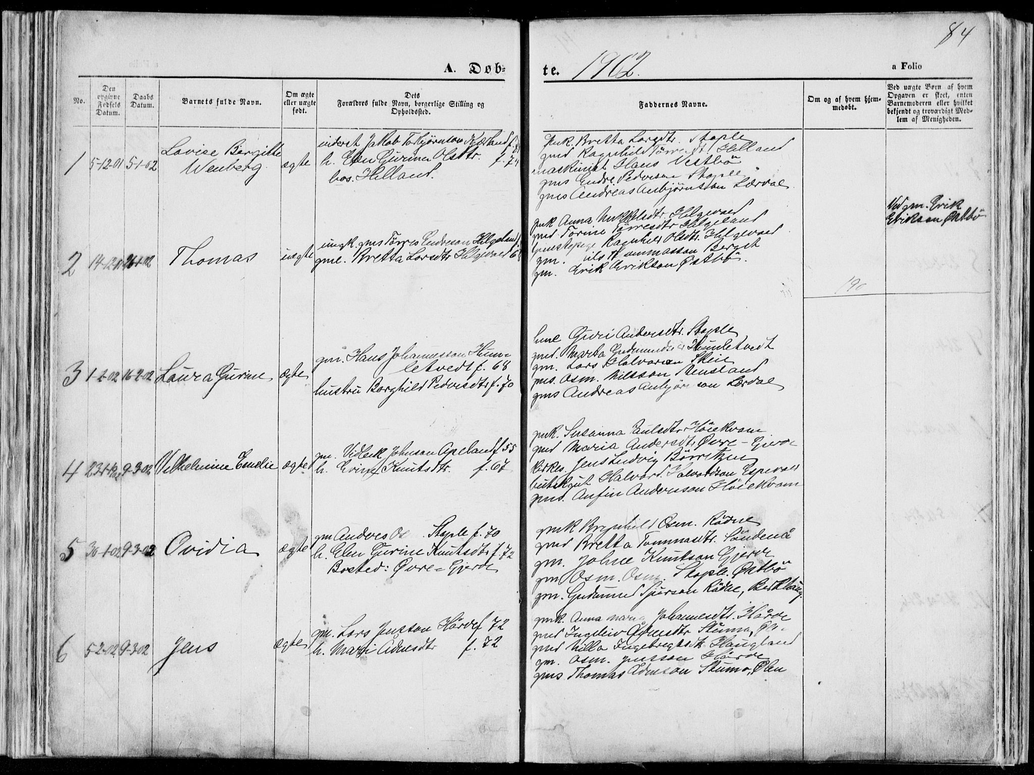 Vikedal sokneprestkontor, SAST/A-101840/01/V: Parish register (copy) no. B 10, 1864-1926, p. 84