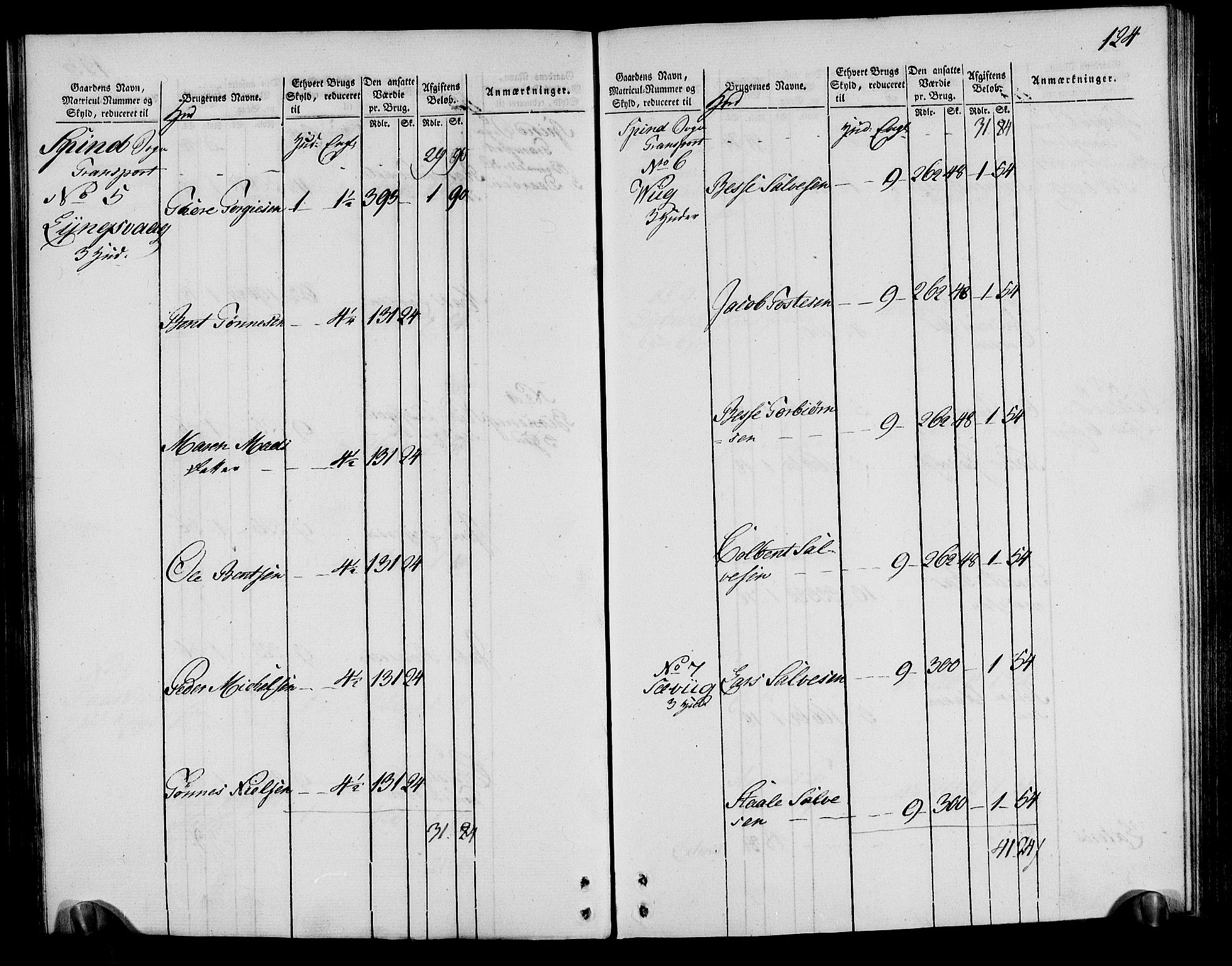 Rentekammeret inntil 1814, Realistisk ordnet avdeling, AV/RA-EA-4070/N/Ne/Nea/L0095: Lista fogderi. Oppebørselsregister, 1803-1804, p. 129