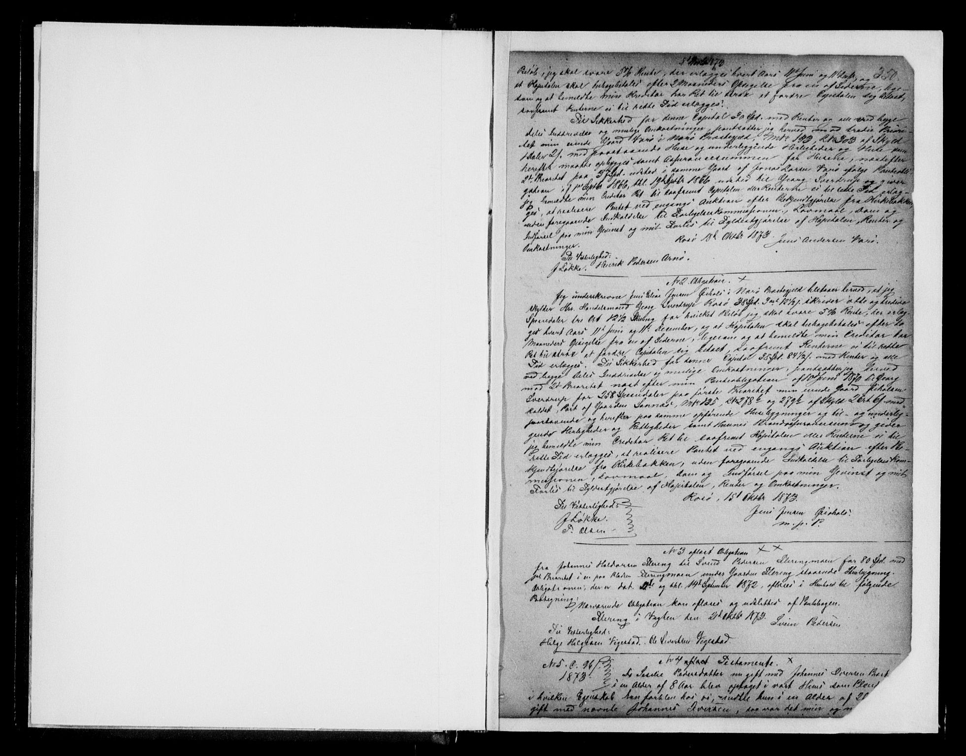 Namdal sorenskriveri, SAT/A-4133/1/2/2C/L0024: Mortgage book no. S2, 1873-1876, p. 350