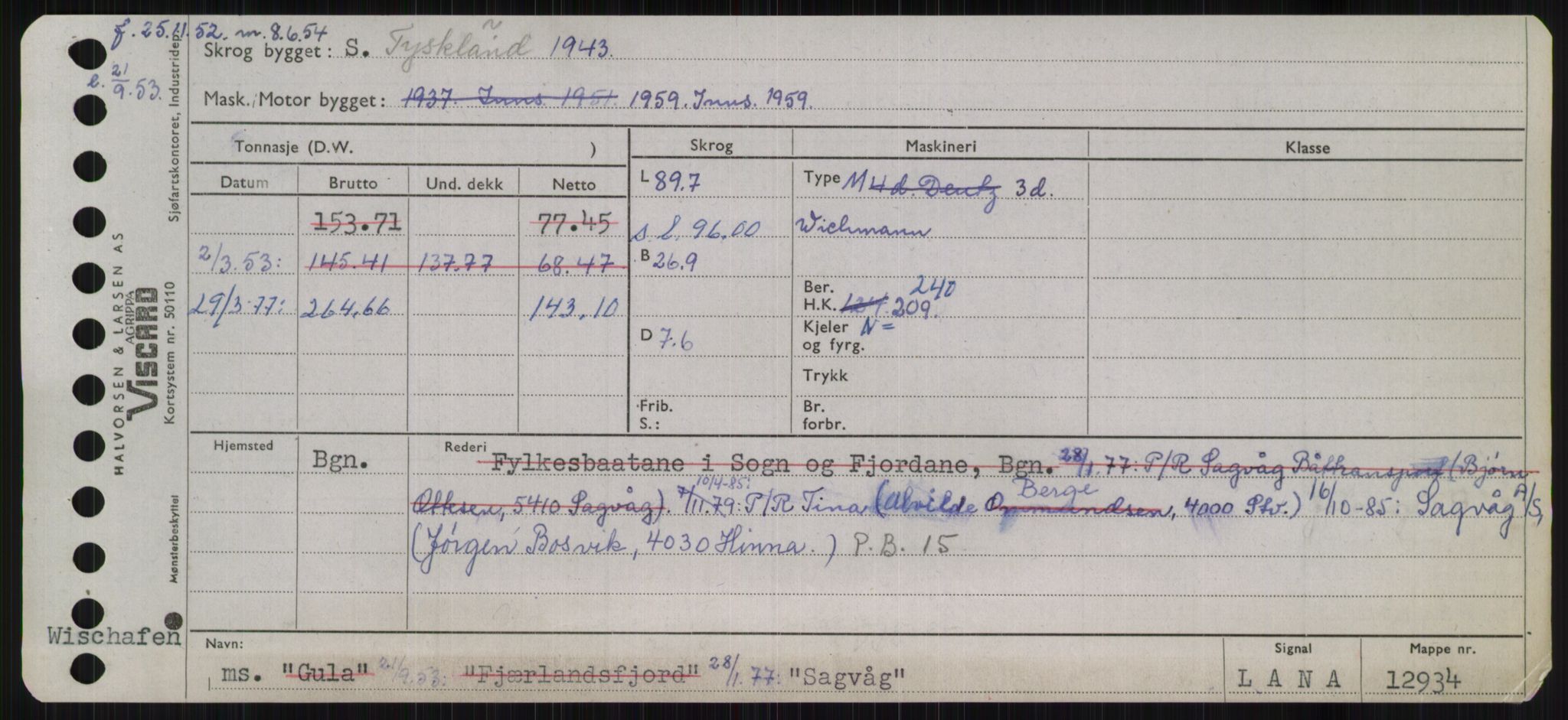 Sjøfartsdirektoratet med forløpere, Skipsmålingen, RA/S-1627/H/Ha/L0005/0001: Fartøy, S-Sven / Fartøy, S-Skji, p. 39