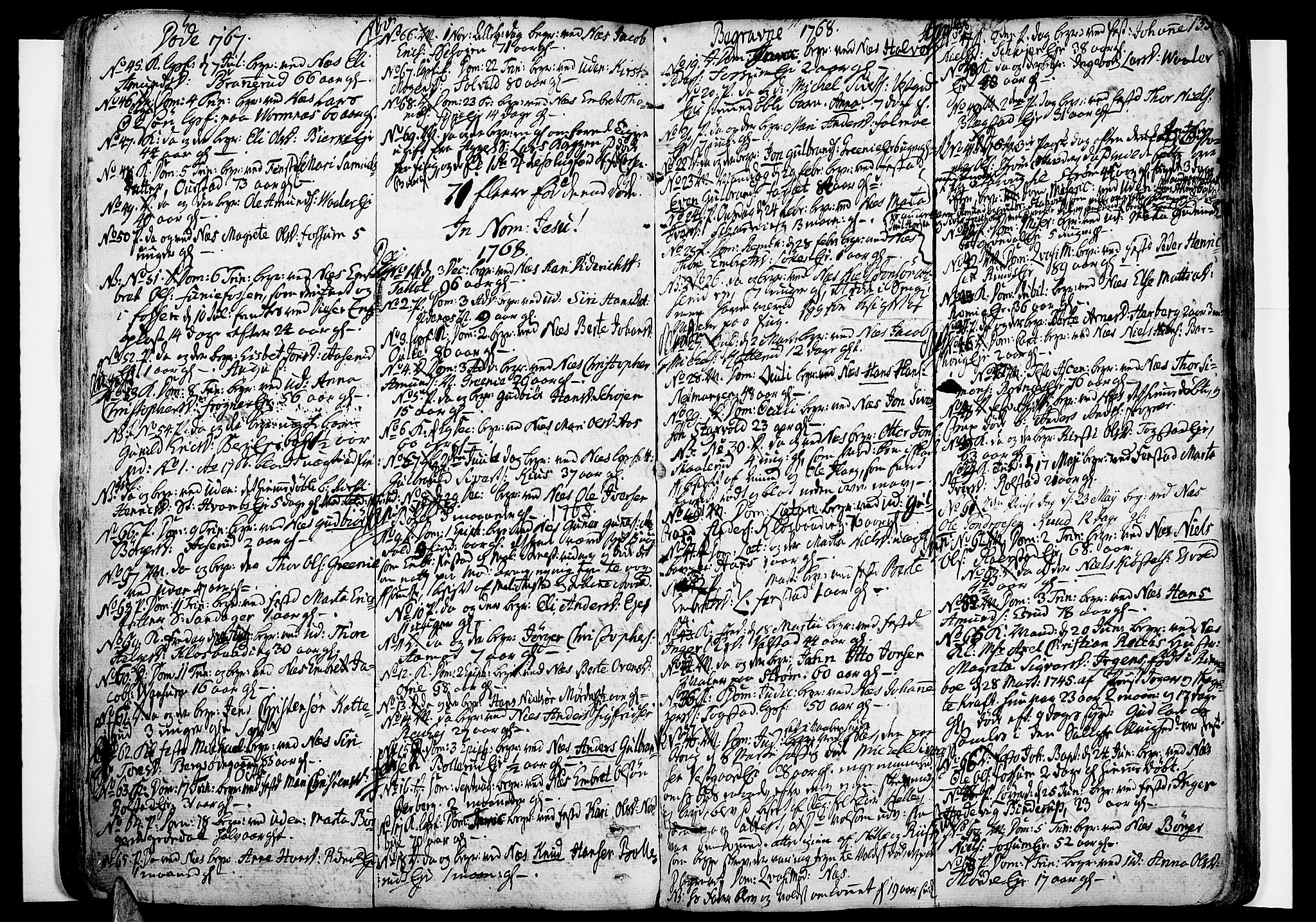 Nes prestekontor Kirkebøker, SAO/A-10410/F/Fa/L0003: Parish register (official) no. I 3, 1734-1781, p. 135