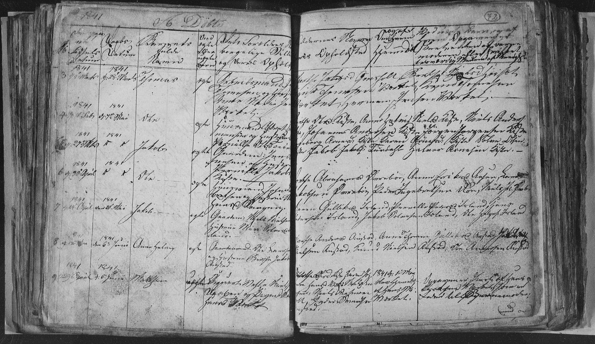 Siljan kirkebøker, SAKO/A-300/G/Ga/L0001: Parish register (copy) no. 1, 1827-1847, p. 72