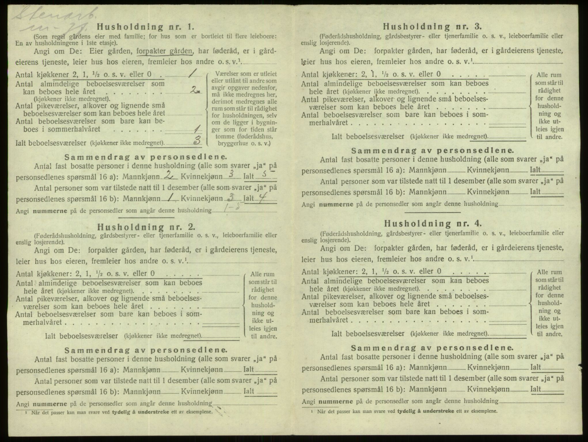 SAB, 1920 census for Davik, 1920, p. 796