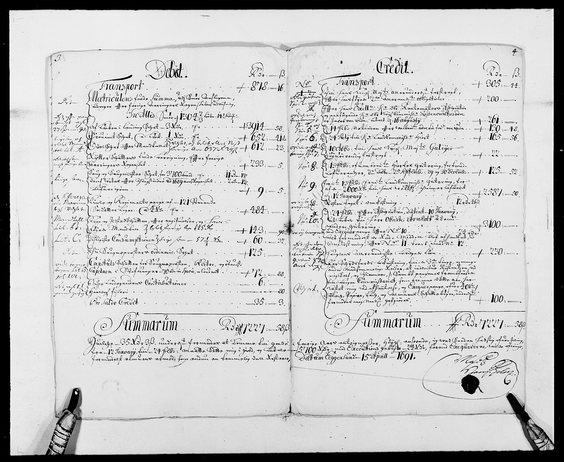 Rentekammeret inntil 1814, Reviderte regnskaper, Fogderegnskap, AV/RA-EA-4092/R46/L2727: Fogderegnskap Jæren og Dalane, 1690-1693, p. 4