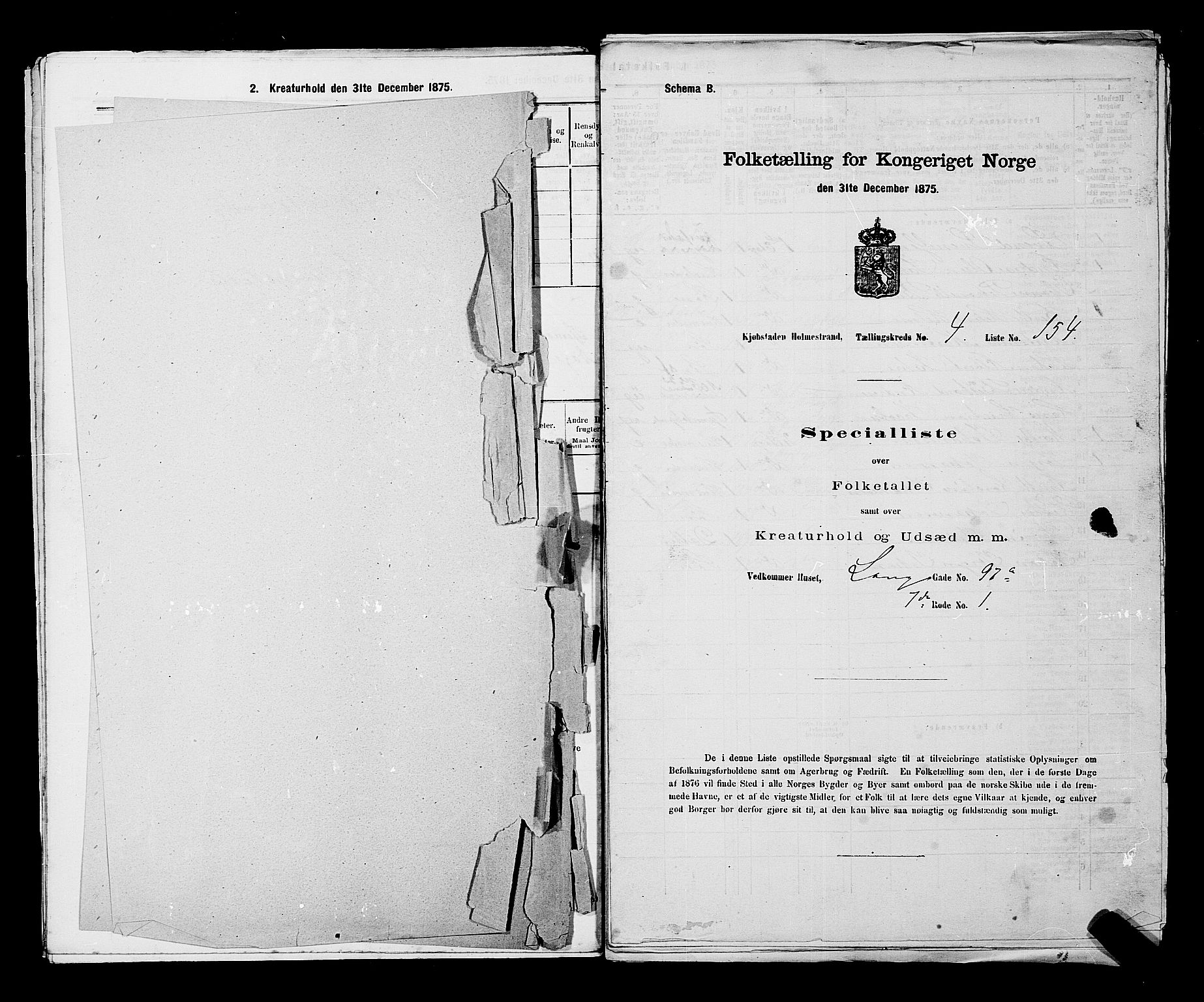 SAKO, 1875 census for 0702P Holmestrand, 1875, p. 355