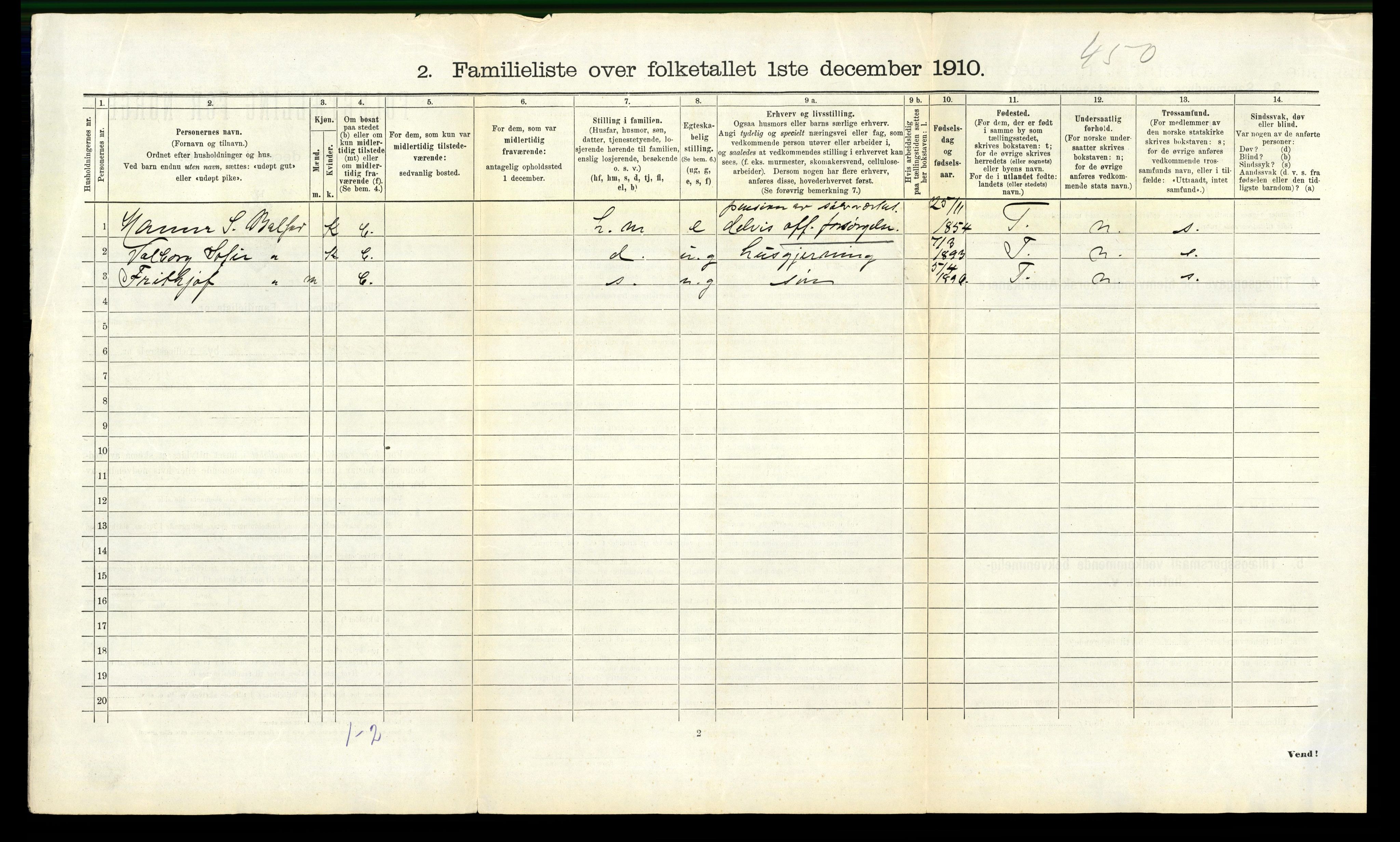 RA, 1910 census for Kongsberg, 1910, p. 381