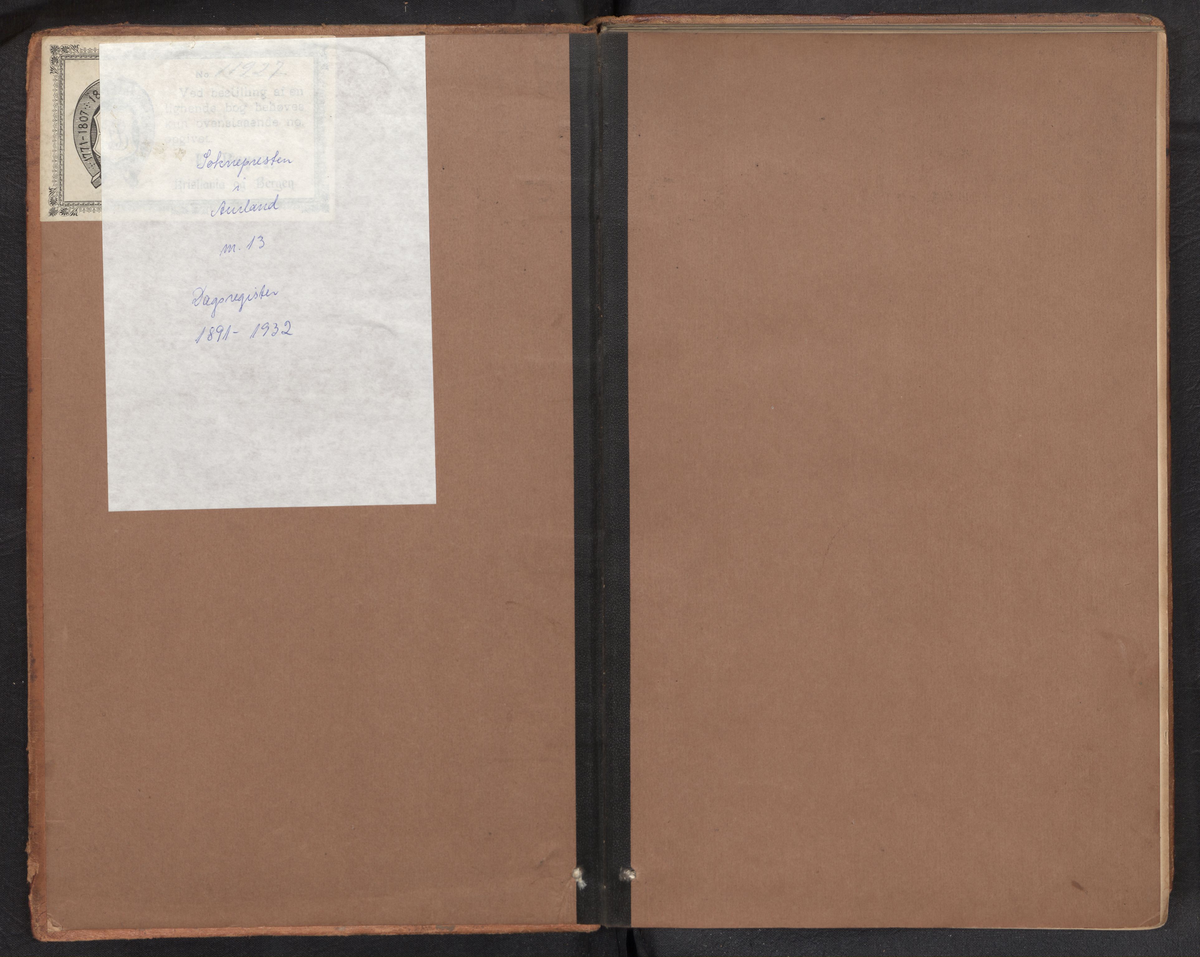 Aurland sokneprestembete, SAB/A-99937/H/Ha/Haf: Diary records no. F 2, 1891-1932