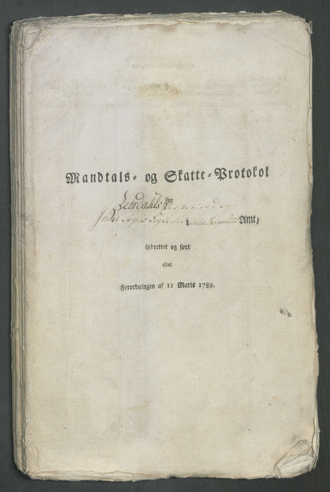 Rentekammeret inntil 1814, Reviderte regnskaper, Mindre regnskaper, AV/RA-EA-4068/Rf/Rfe/L0058: Ytre og Indre Sogn fogderi, 1789, p. 3