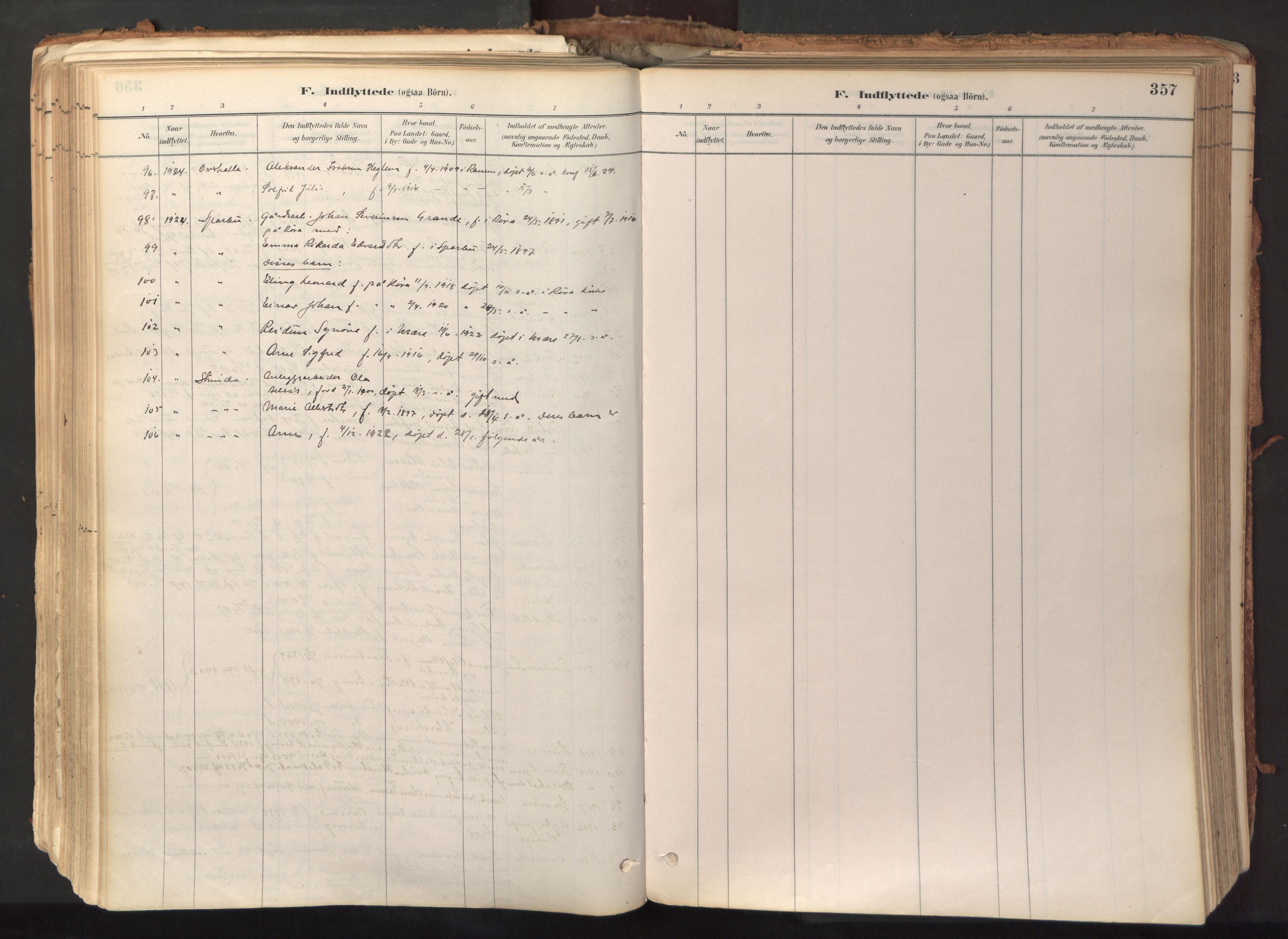 Ministerialprotokoller, klokkerbøker og fødselsregistre - Nord-Trøndelag, SAT/A-1458/758/L0519: Parish register (official) no. 758A04, 1880-1926, p. 357