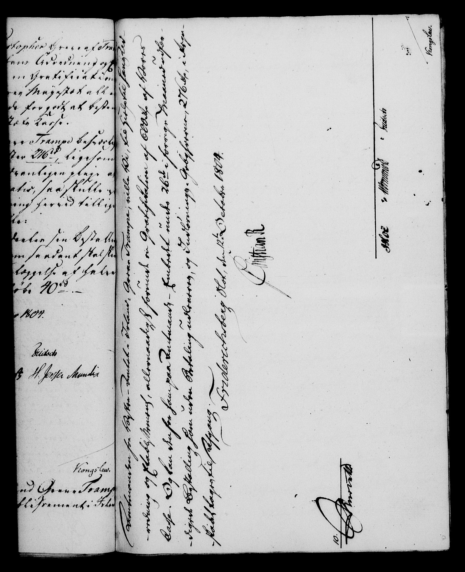 Rentekammeret, Kammerkanselliet, RA/EA-3111/G/Gf/Gfa/L0086: Norsk relasjons- og resolusjonsprotokoll (merket RK 52.86), 1804, p. 764