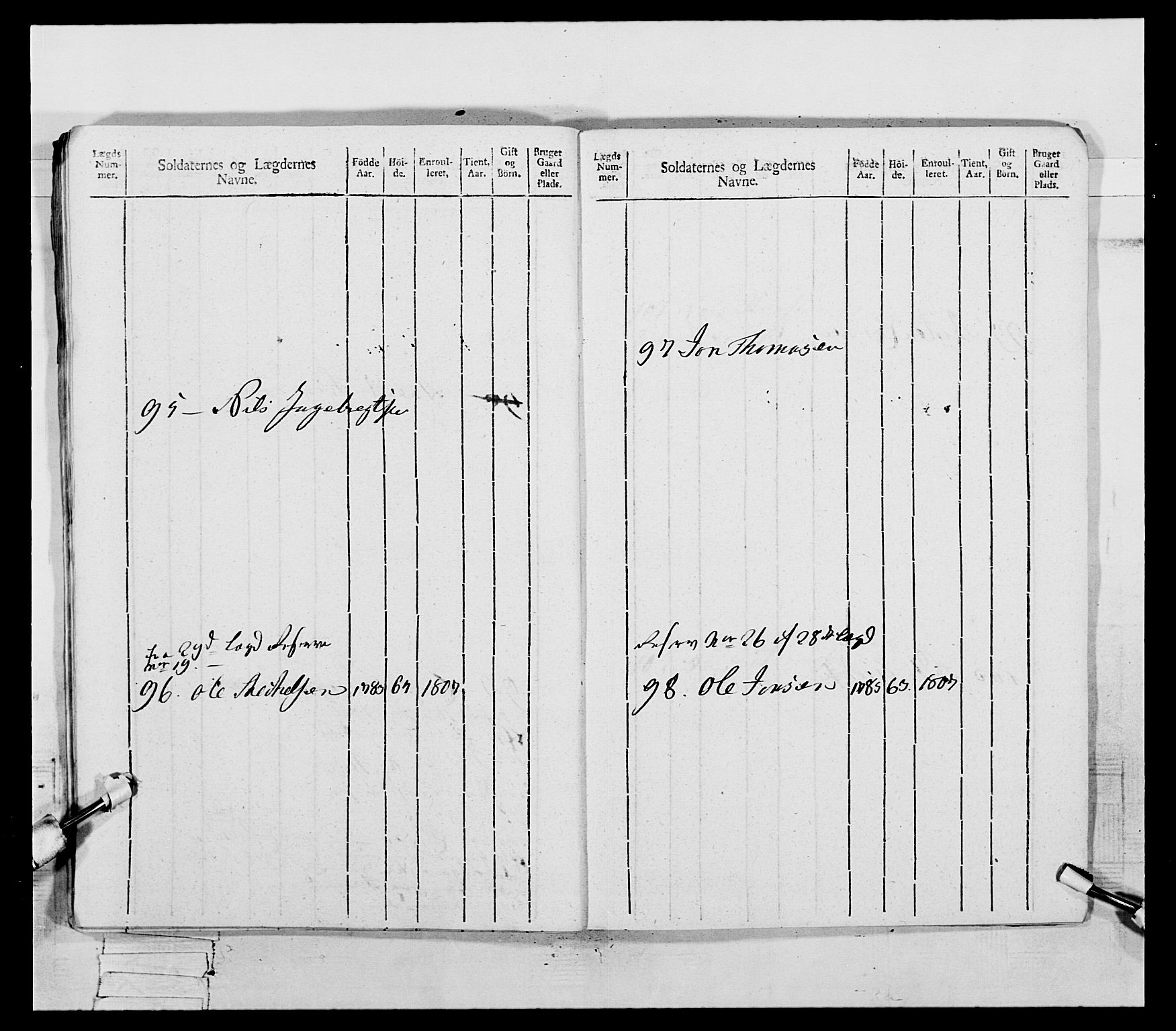 Generalitets- og kommissariatskollegiet, Det kongelige norske kommissariatskollegium, AV/RA-EA-5420/E/Eh/L0075b: 1. Trondheimske nasjonale infanteriregiment, 1807, p. 306