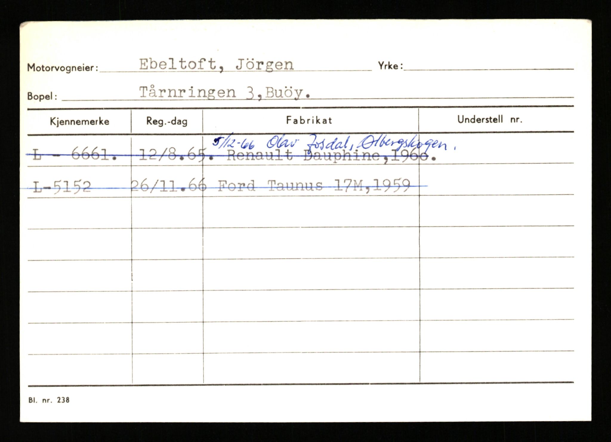 Stavanger trafikkstasjon, SAST/A-101942/0/H/L0006: Dalva - Egersund, 1930-1971, p. 1439