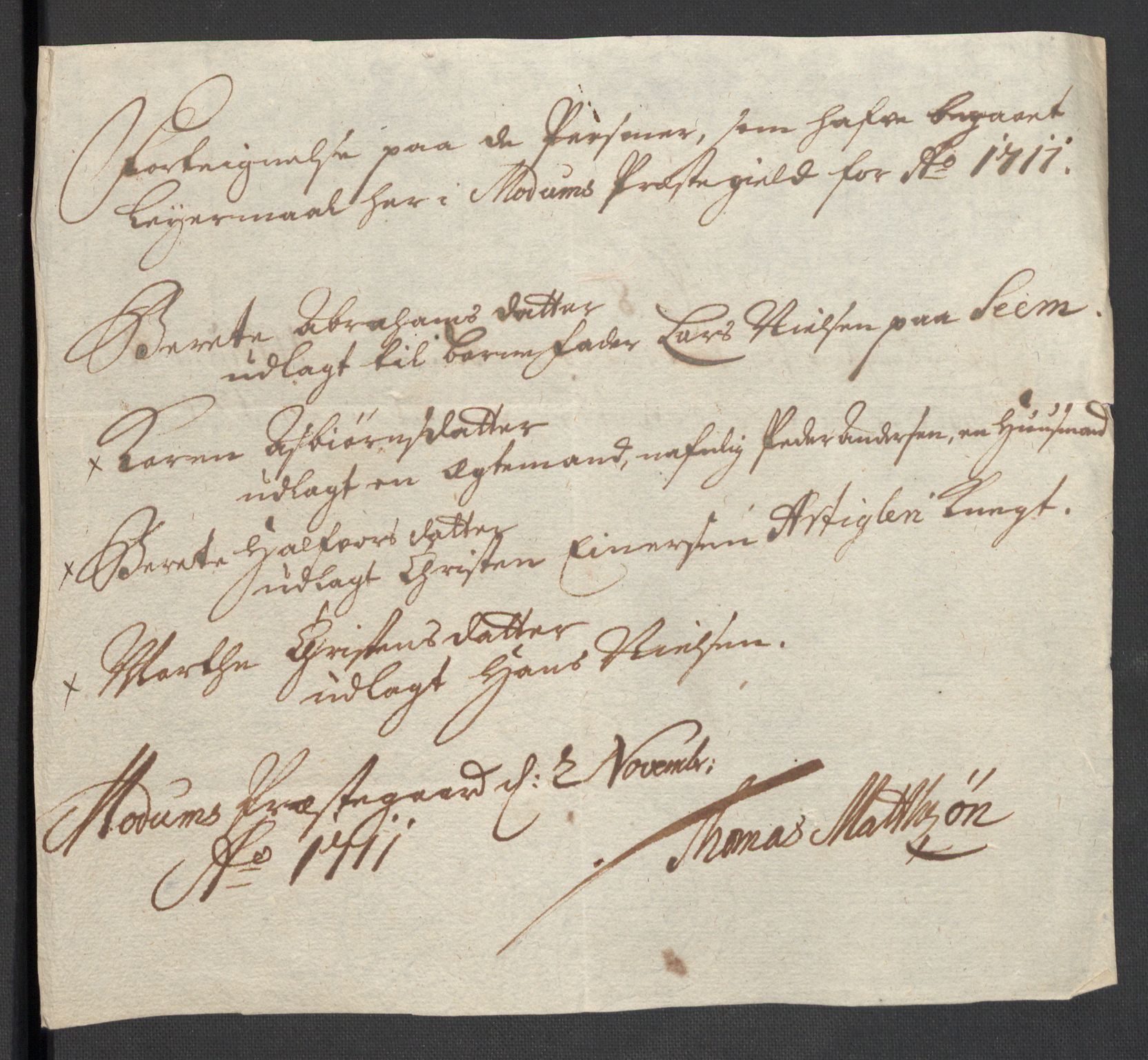 Rentekammeret inntil 1814, Reviderte regnskaper, Fogderegnskap, RA/EA-4092/R31/L1705: Fogderegnskap Hurum, Røyken, Eiker, Lier og Buskerud, 1711, p. 38