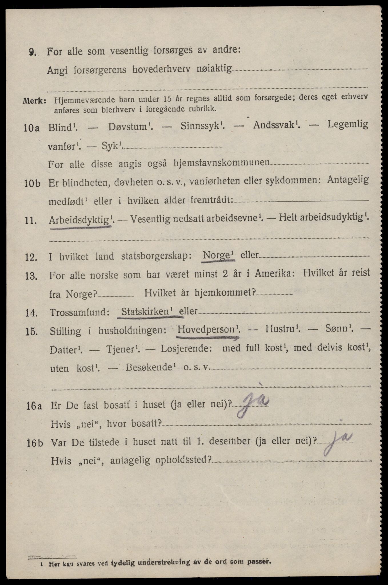 SAST, 1920 census for Varhaug, 1920, p. 3600