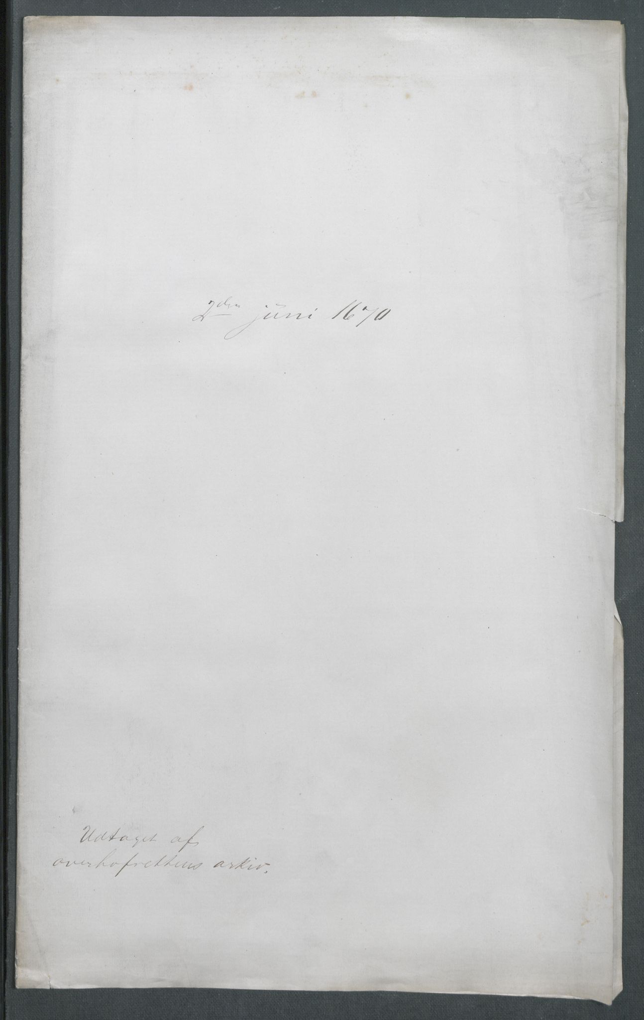 Riksarkivets diplomsamling, AV/RA-EA-5965/F02/L0171: Dokumenter, 1667-1670, p. 237