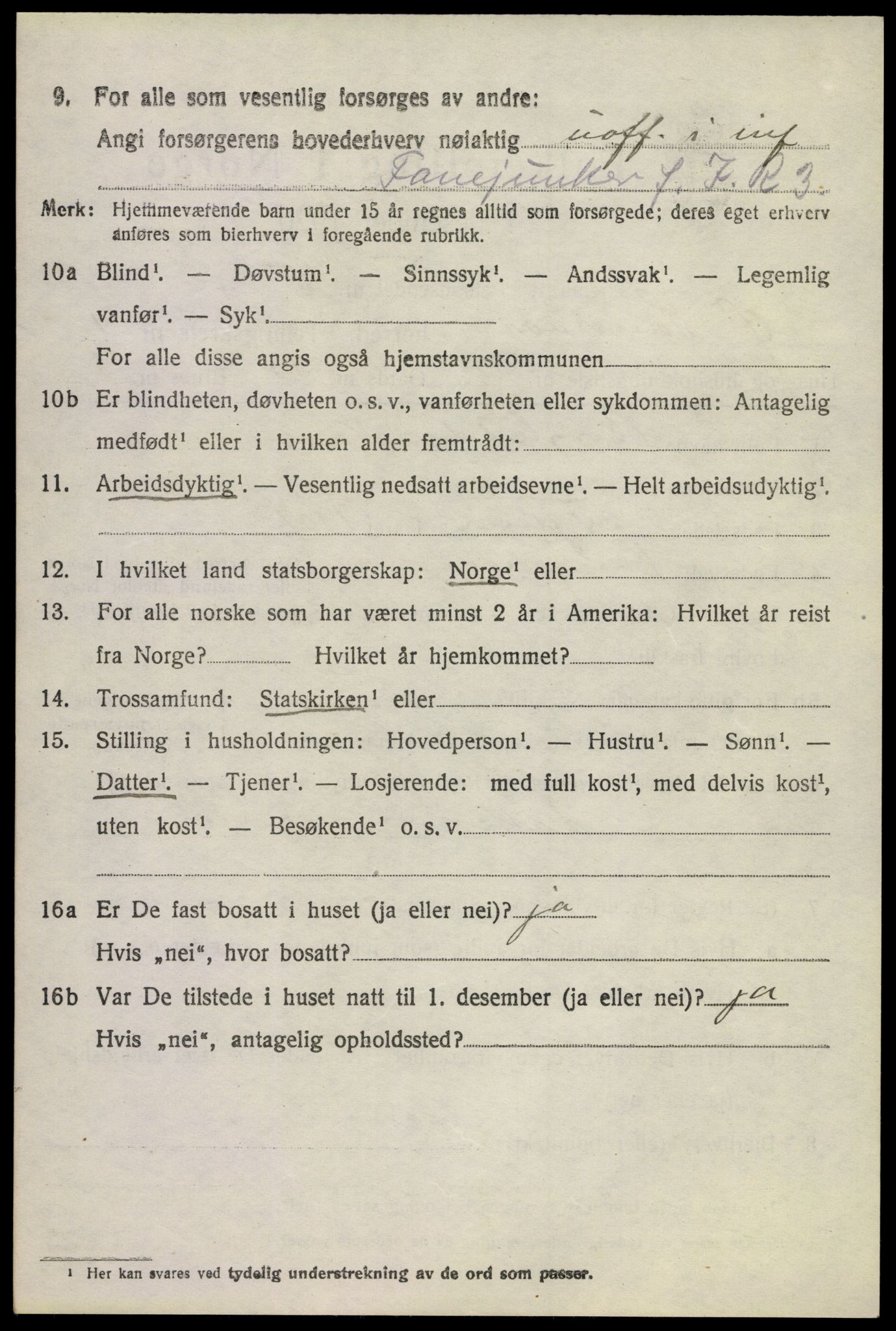 SAKO, 1920 census for Øvre Sandsvær, 1920, p. 1351