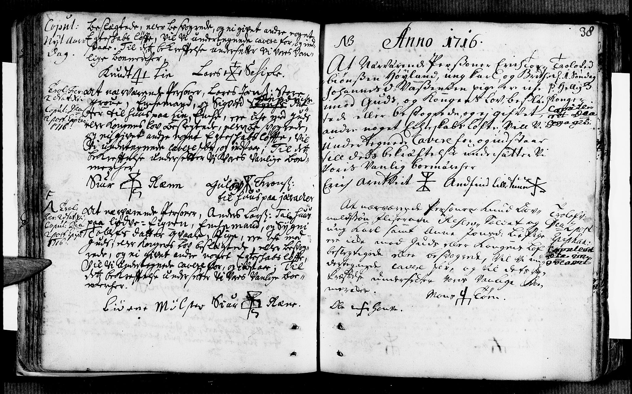 Voss sokneprestembete, AV/SAB-A-79001/H/Haa: Parish register (official) no. A 2, 1709-1730, p. 38