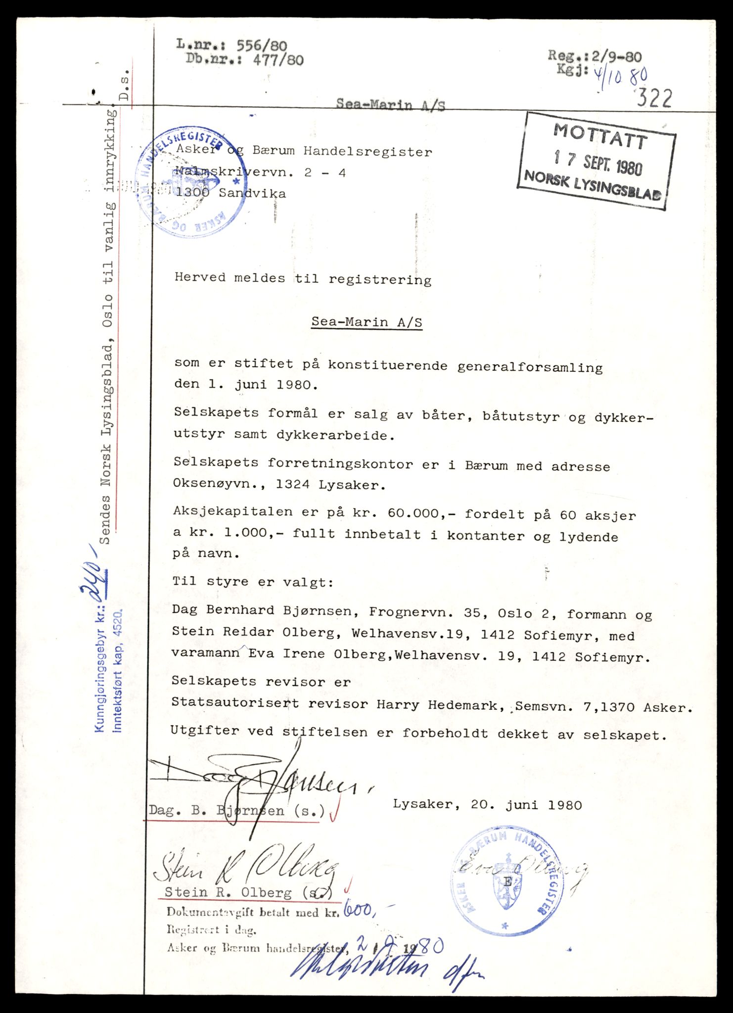 Asker og Bærum tingrett, AV/SAT-A-10379/K/Kb/Kba/L0034: Aksjeselskap i Bærum, Se - Sol, 1890-1989, p. 15