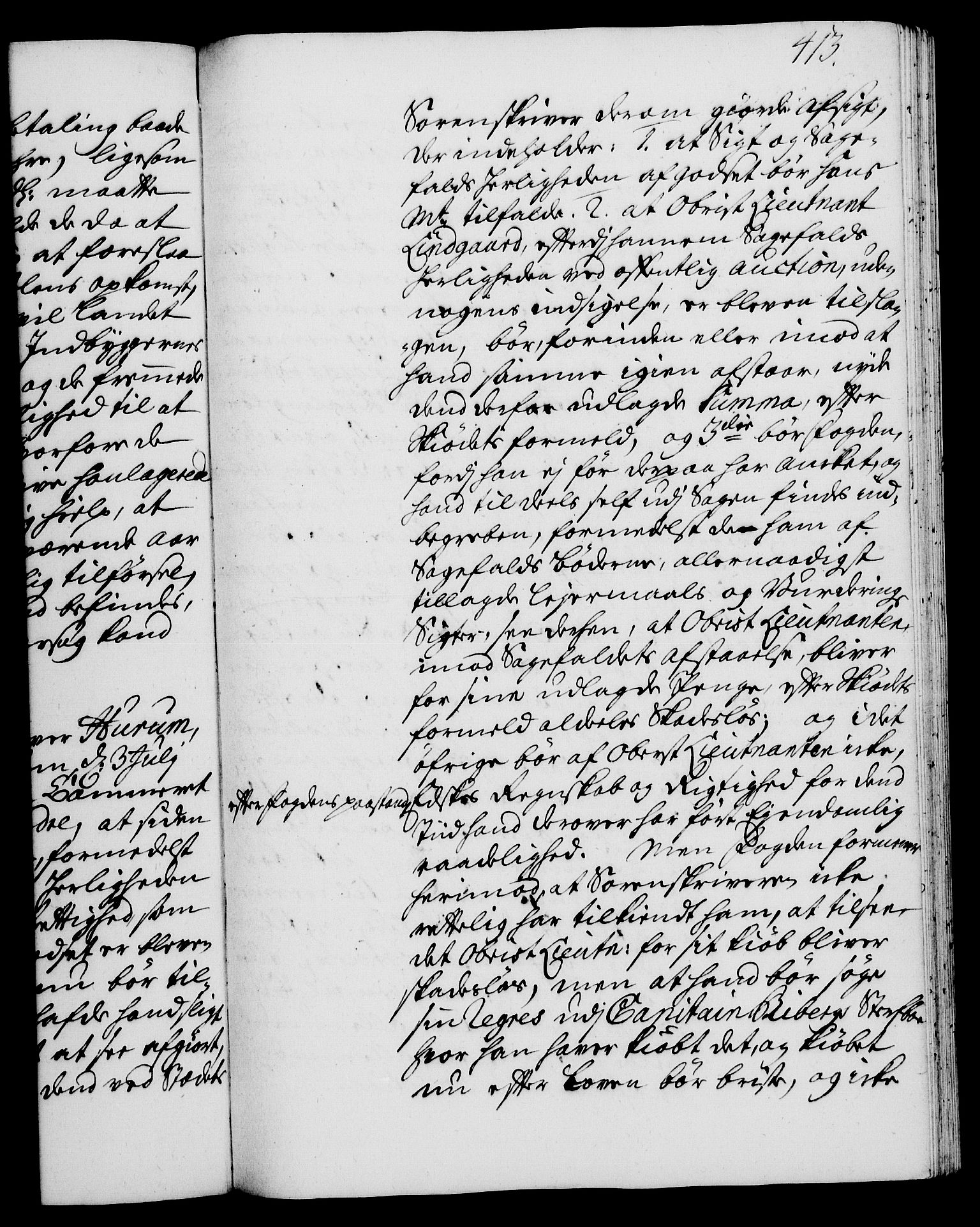 Rentekammeret, Kammerkanselliet, AV/RA-EA-3111/G/Gh/Gha/L0016: Norsk ekstraktmemorialprotokoll (merket RK 53.61), 1734-1735, p. 413