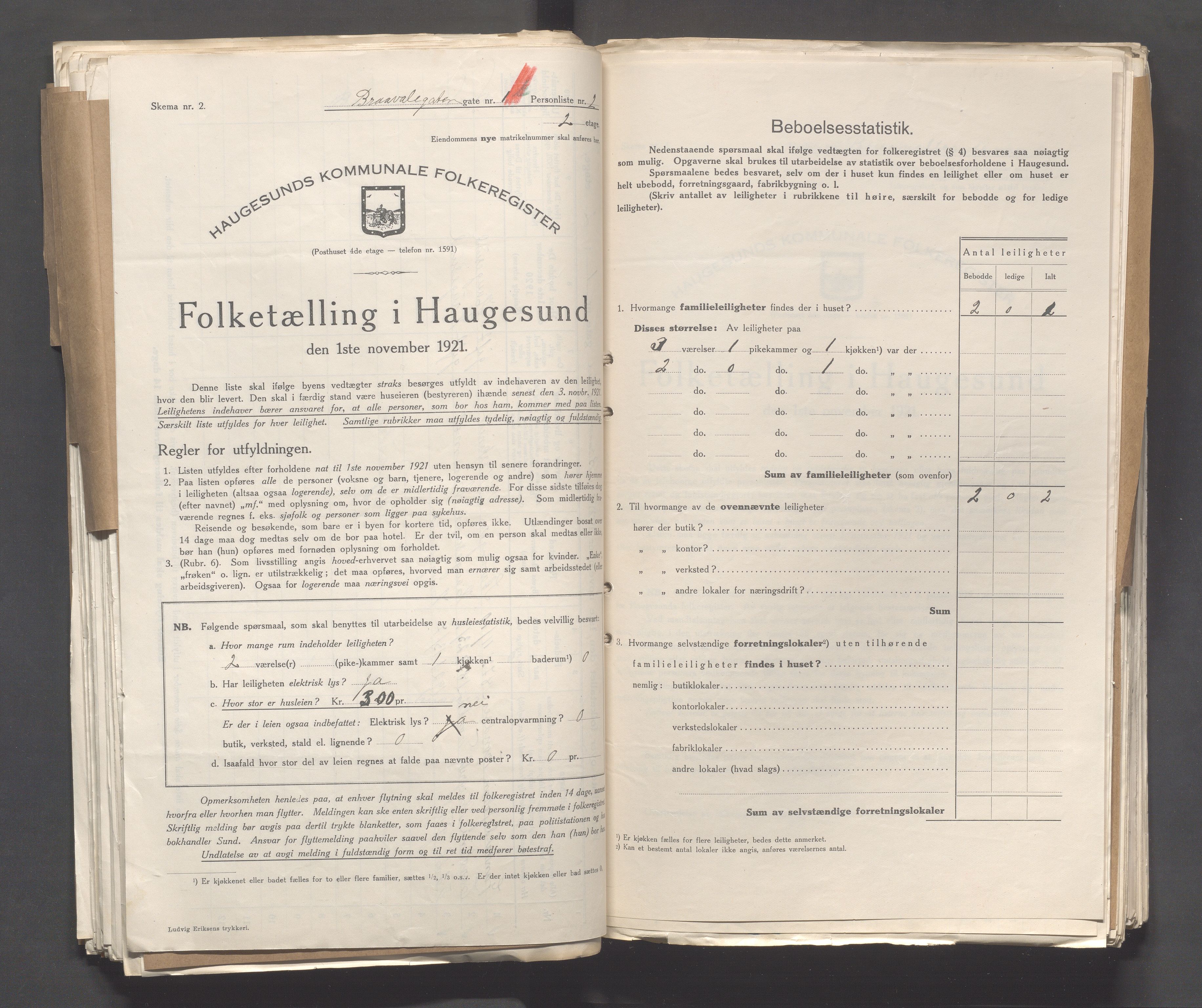 IKAR, Local census 1.11.1921 for Haugesund, 1921, p. 199