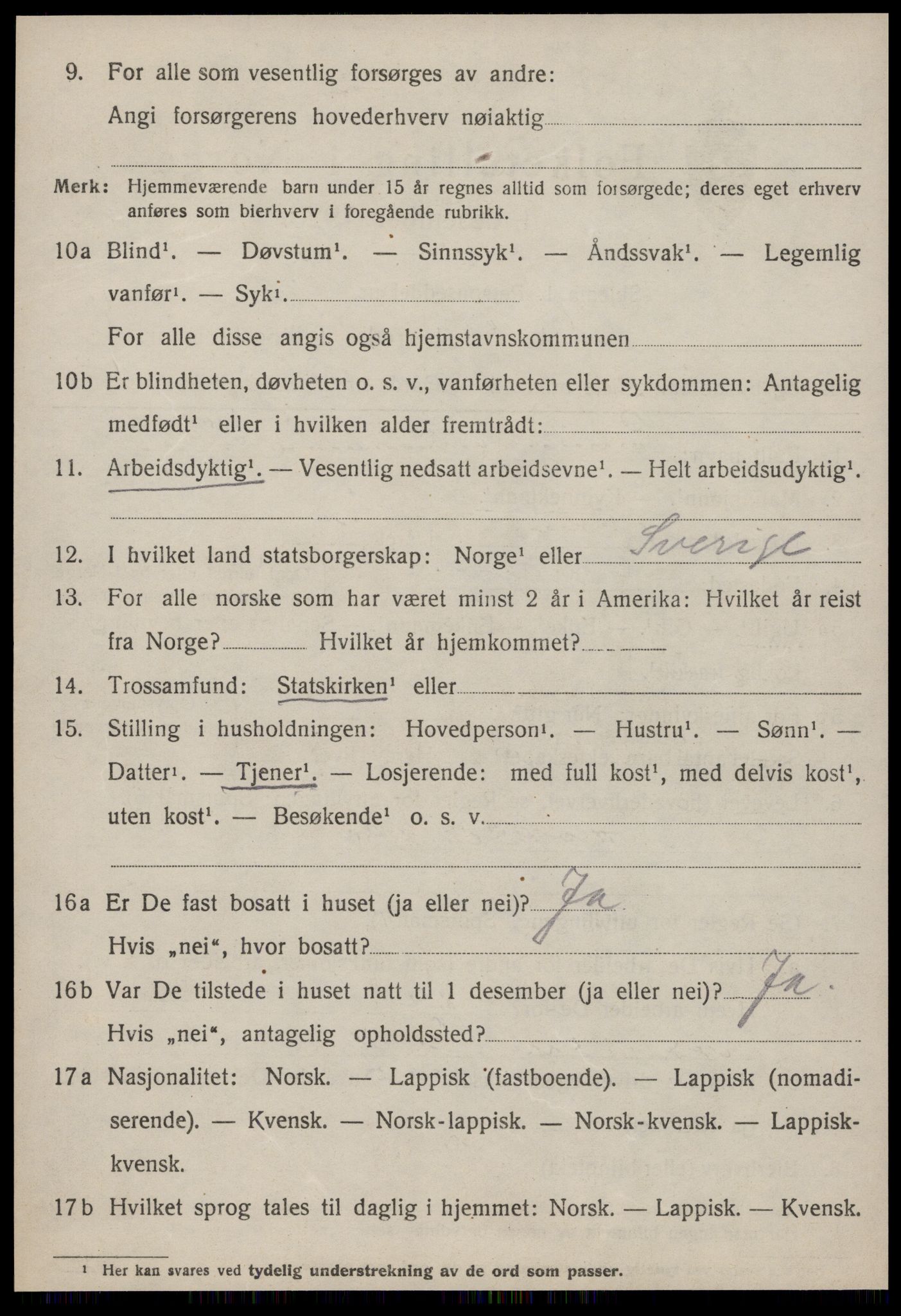 SAT, 1920 census for Strinda, 1920, p. 12655