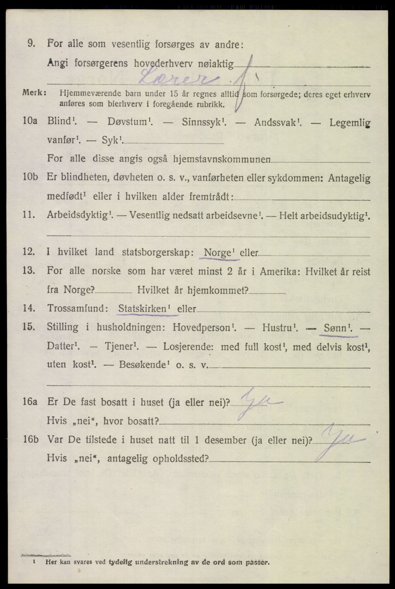 SAH, 1920 census for Etnedal, 1920, p. 1917