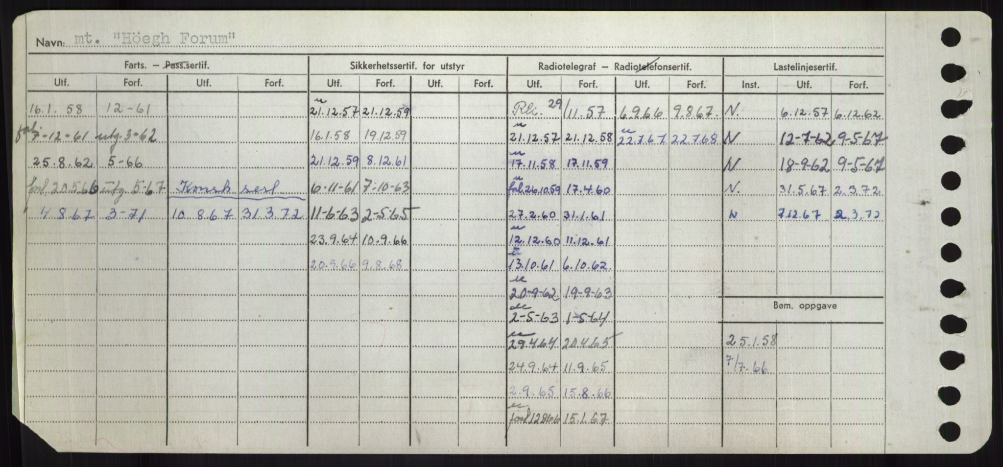 Sjøfartsdirektoratet med forløpere, Skipsmålingen, RA/S-1627/H/Hd/L0017: Fartøy, Holi-Hå, p. 334