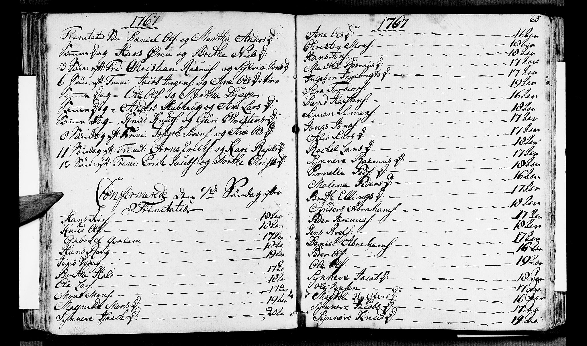 Selje sokneprestembete, SAB/A-99938/H/Ha/Haa/Haaa: Parish register (official) no. A 5, 1760-1782, p. 65