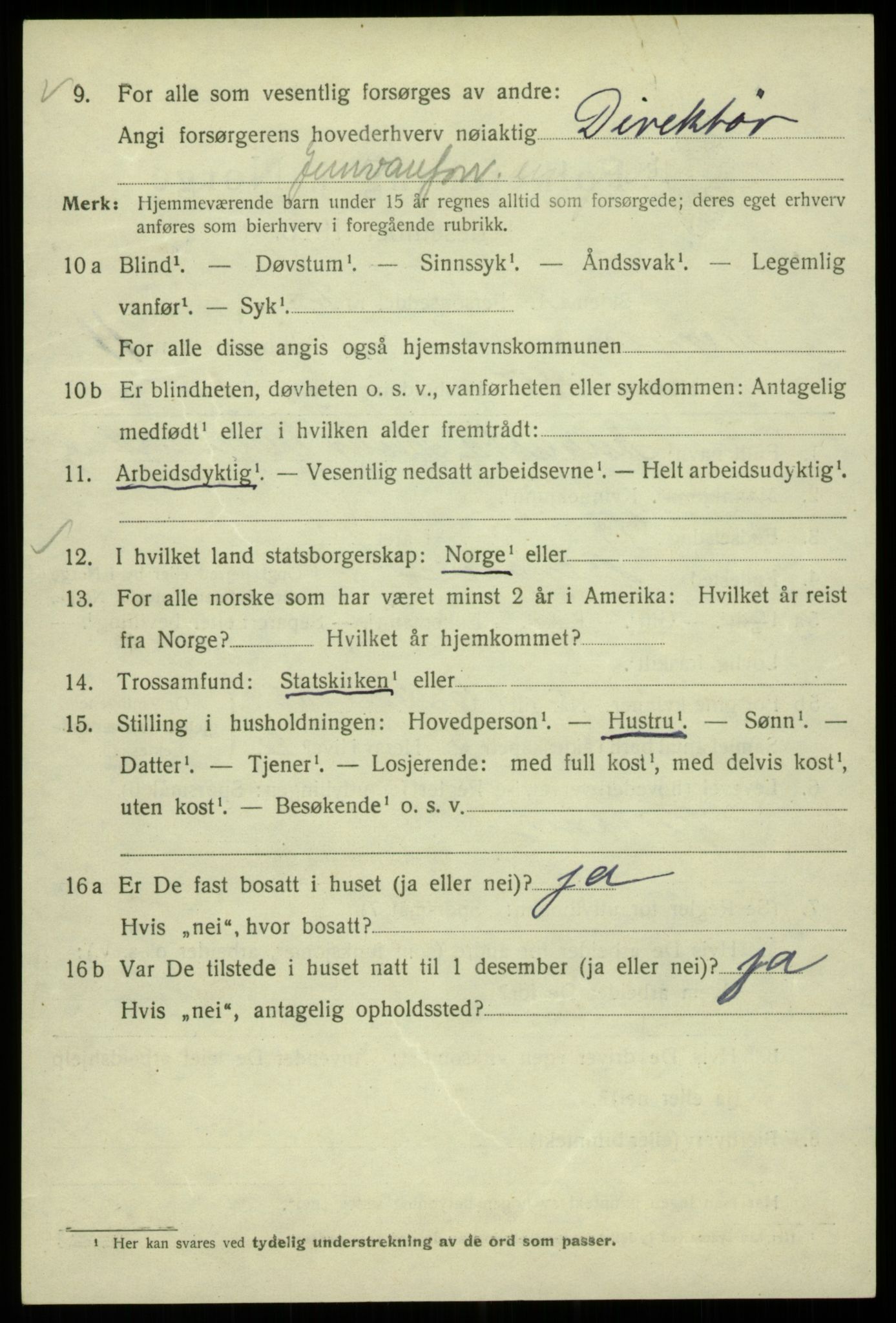 SAB, 1920 census for Bergen, 1920, p. 73545