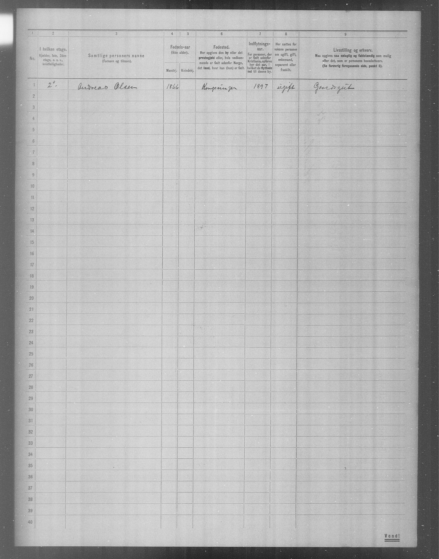 OBA, Municipal Census 1904 for Kristiania, 1904, p. 19647