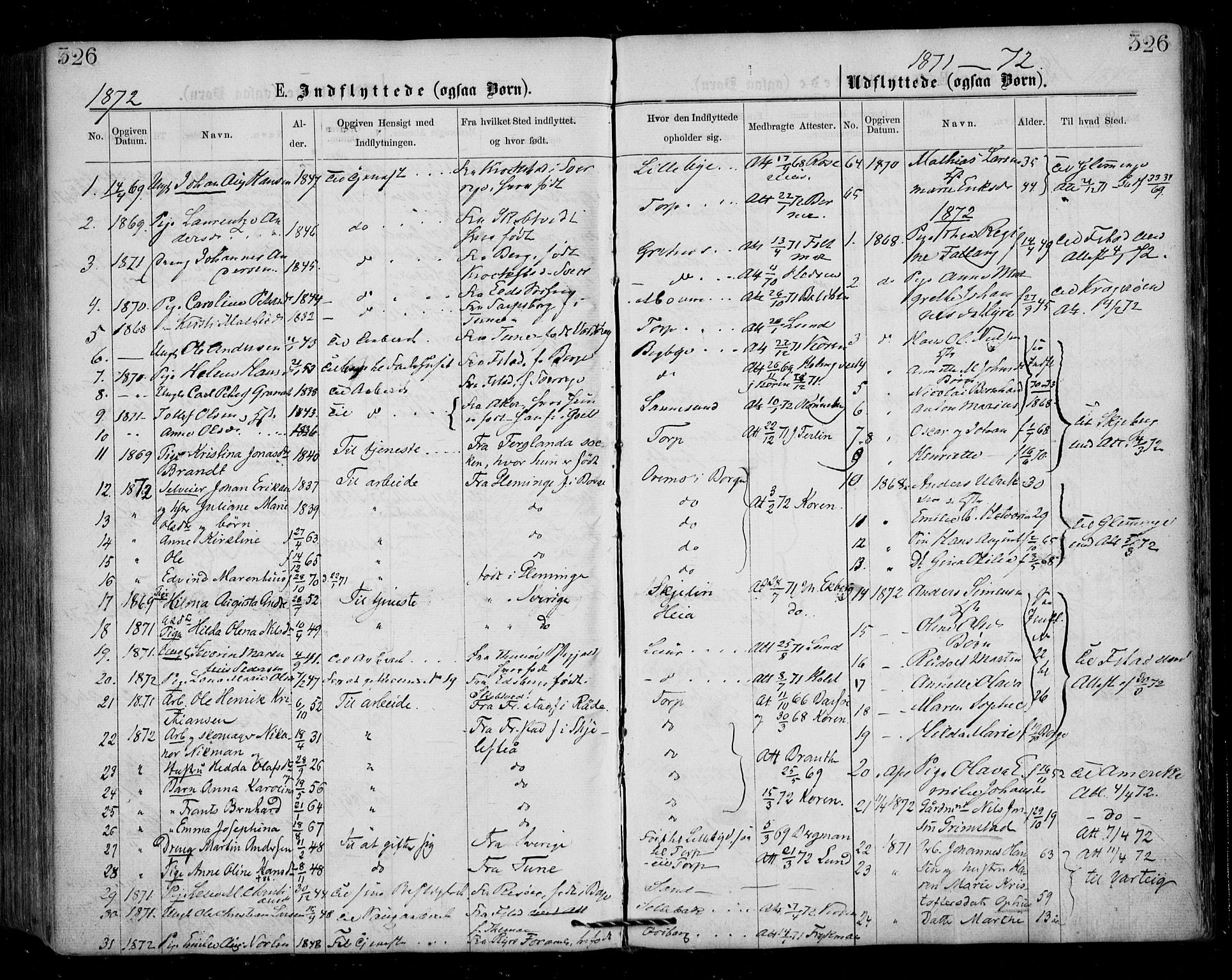 Borge prestekontor Kirkebøker, SAO/A-10903/F/Fa/L0006: Parish register (official) no. I 6, 1861-1874, p. 326