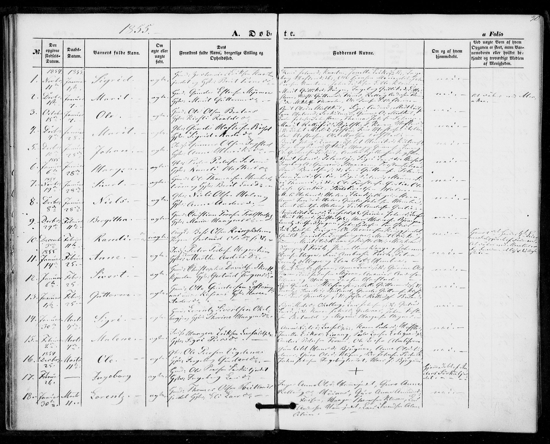 Ministerialprotokoller, klokkerbøker og fødselsregistre - Nord-Trøndelag, AV/SAT-A-1458/703/L0028: Parish register (official) no. 703A01, 1850-1862, p. 30