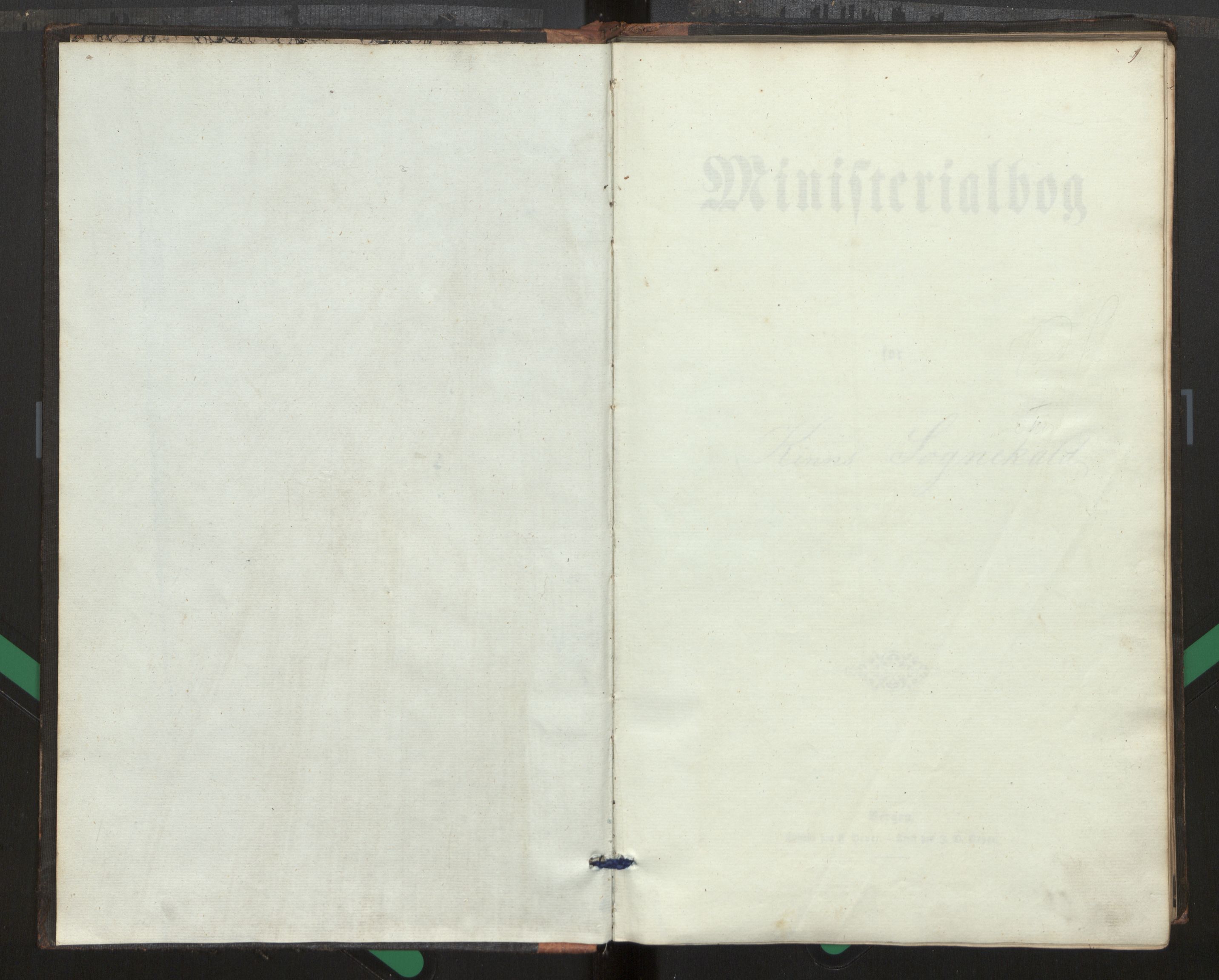 Kinn sokneprestembete, SAB/A-80801/H/Haa/Haag/L0002: Diary records no. G 2, 1859-1890, p. 1