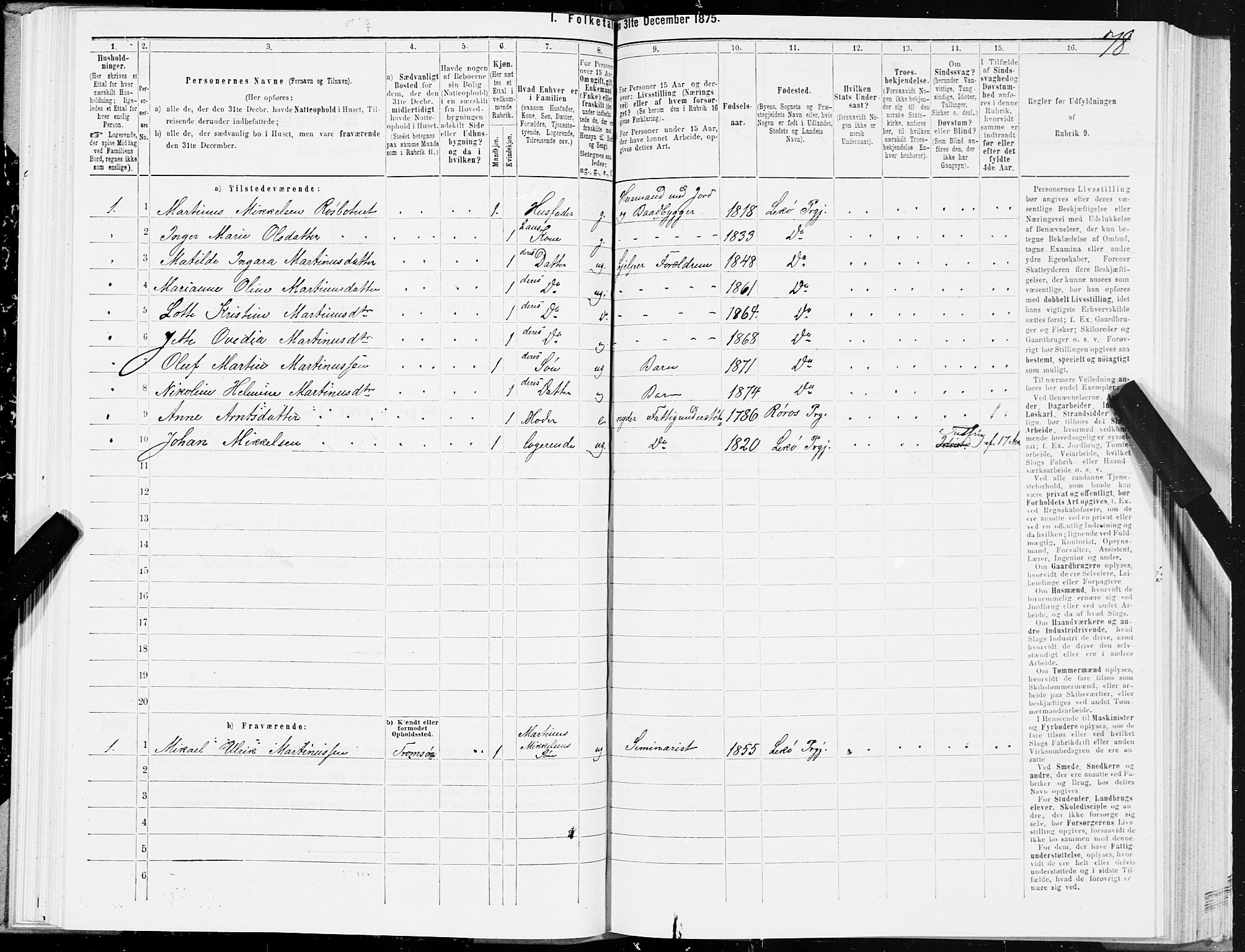 SAT, 1875 census for 1755P Leka, 1875, p. 2078