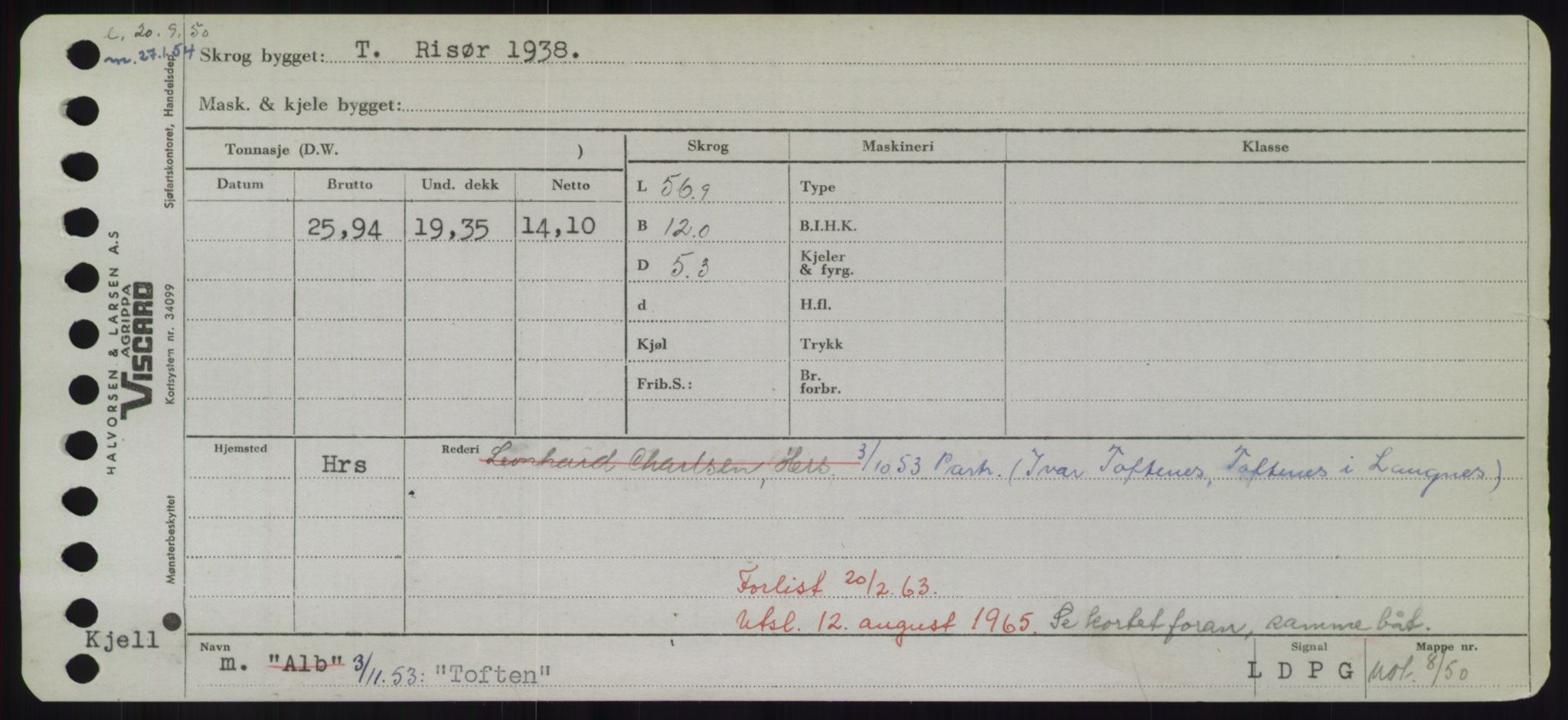 Sjøfartsdirektoratet med forløpere, Skipsmålingen, RA/S-1627/H/Hd/L0039: Fartøy, Ti-Tø, p. 117