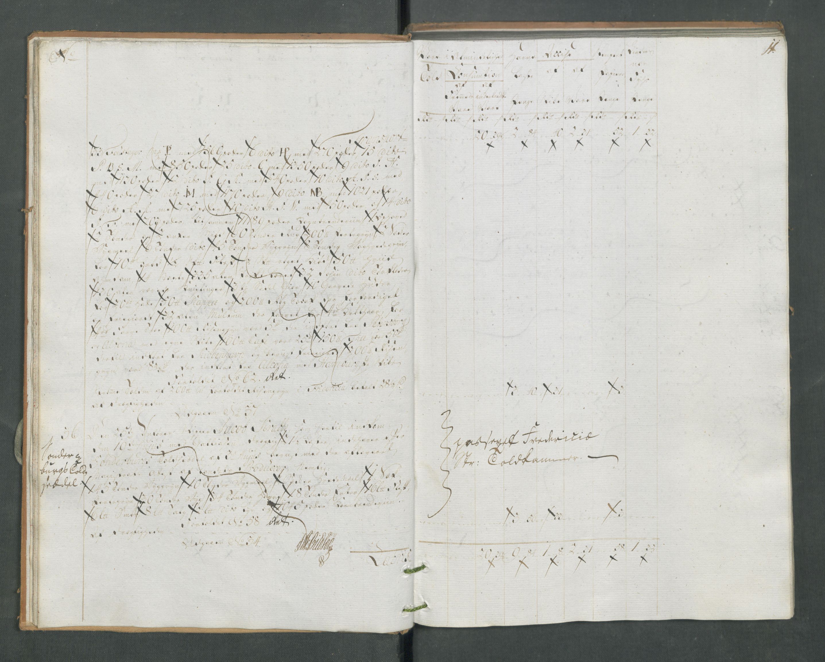 Generaltollkammeret, tollregnskaper, RA/EA-5490/R13/L0085/0001: Tollregnskaper Kragerø / Inngående tollbok, 1790-1792, p. 10b-11a