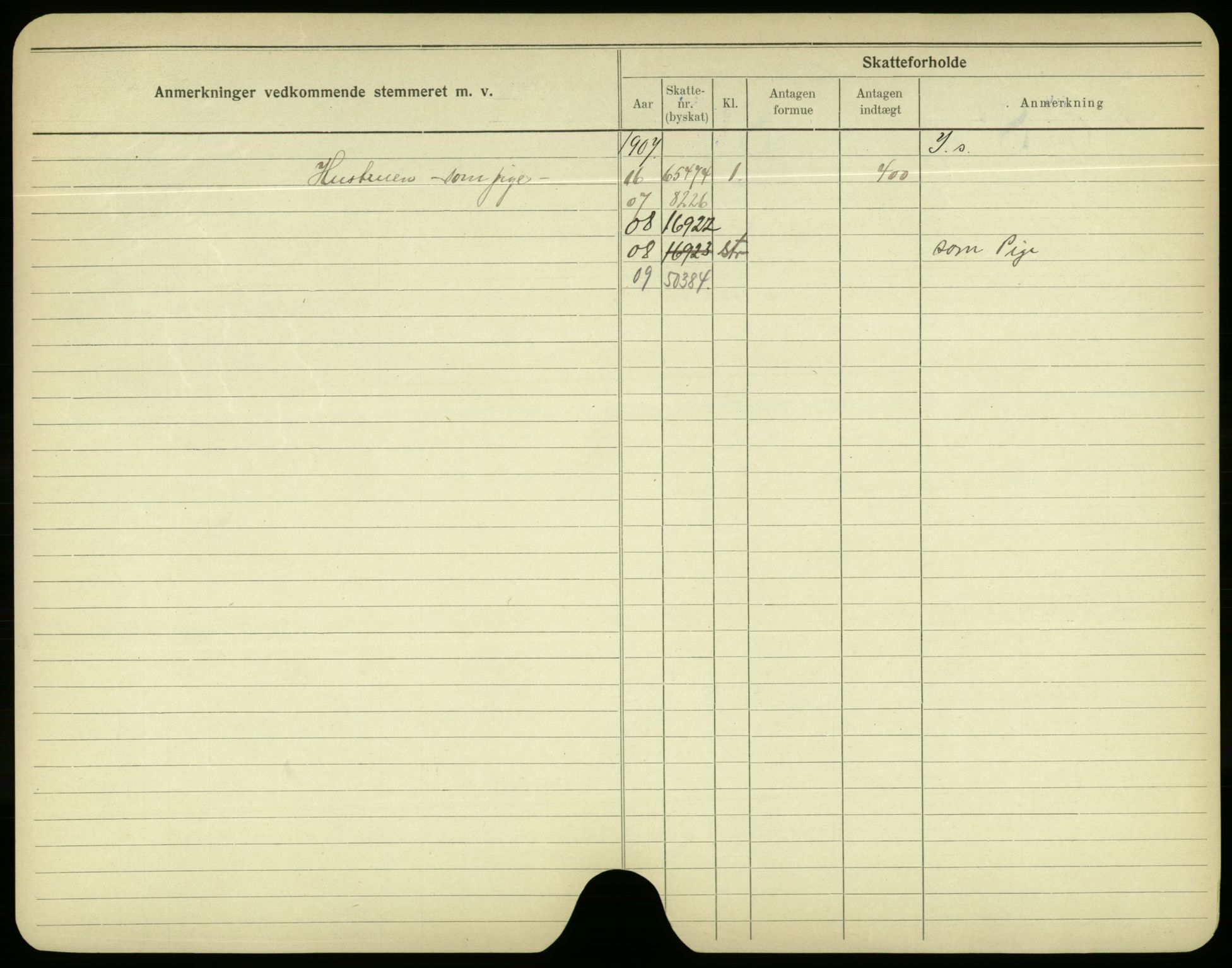 Oslo folkeregister, Registerkort, AV/SAO-A-11715/F/Fa/Fac/L0004: Menn, 1906-1914, p. 127b