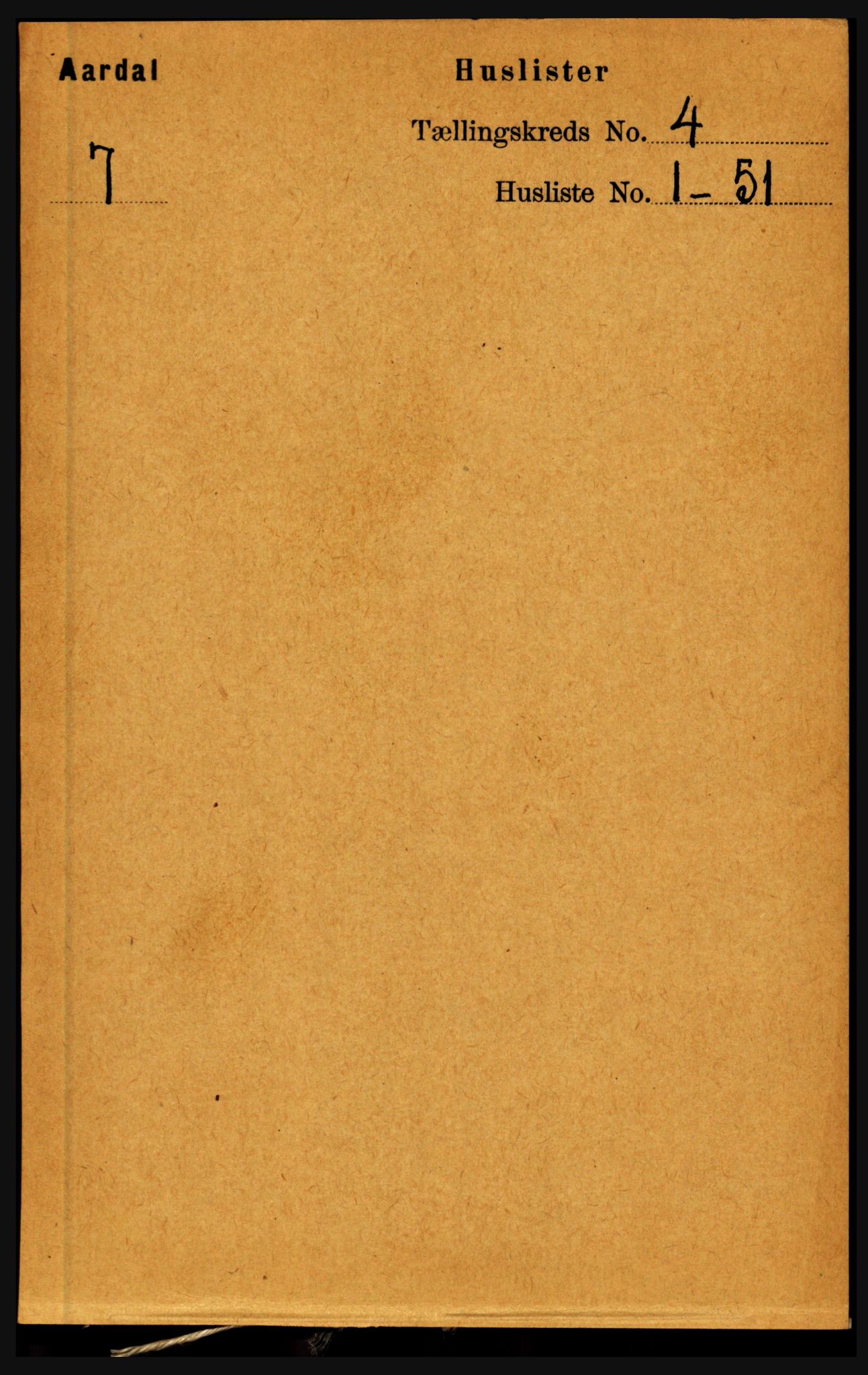 RA, 1891 census for 1424 Årdal, 1891, p. 586