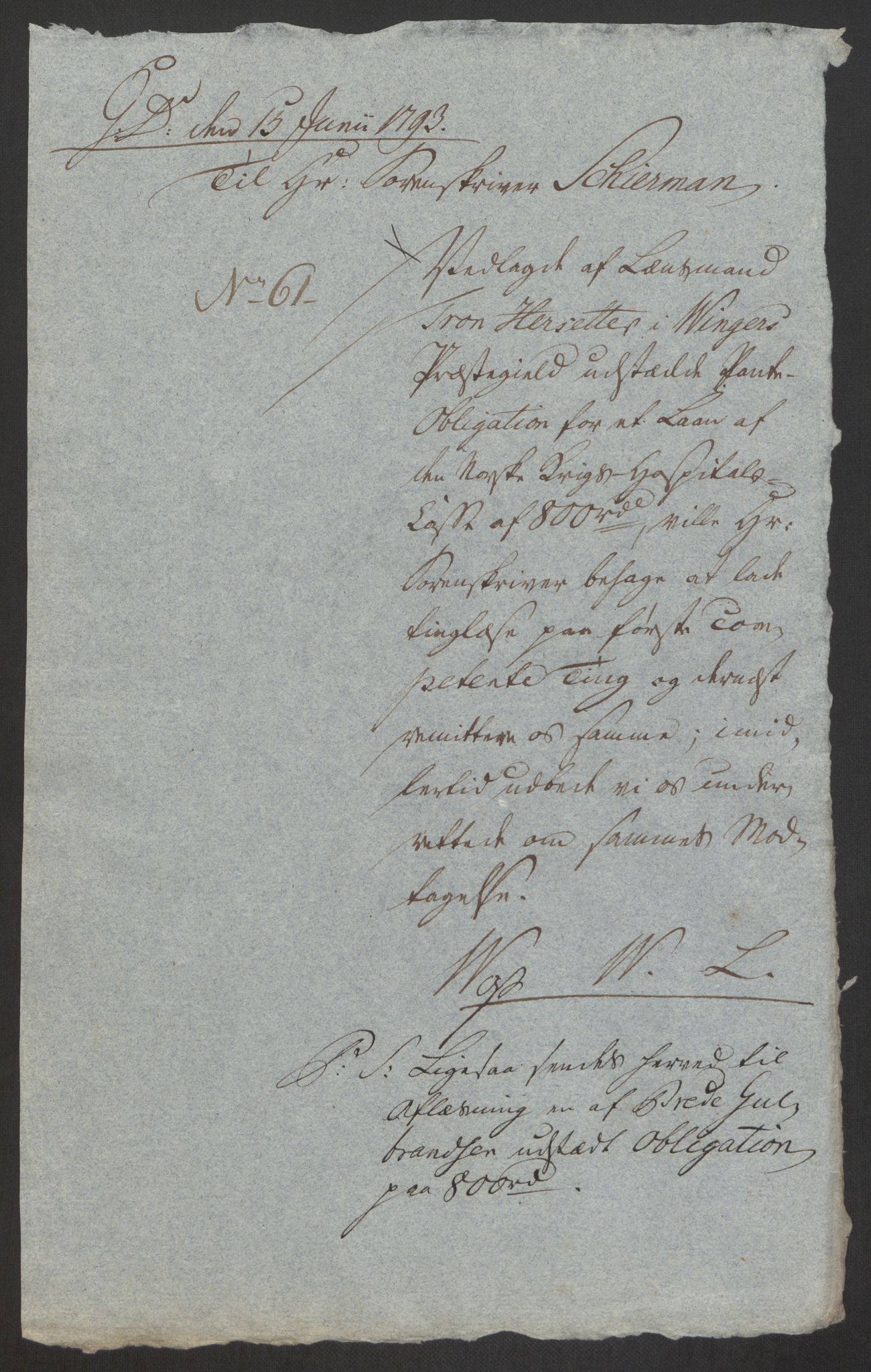 Forsvaret, Den norske kvesthuskasse/krigshospitalkasse, AV/RA-RAFA-1887/F/Fa/L0008: Konsepter, 1790-1793, p. 1117