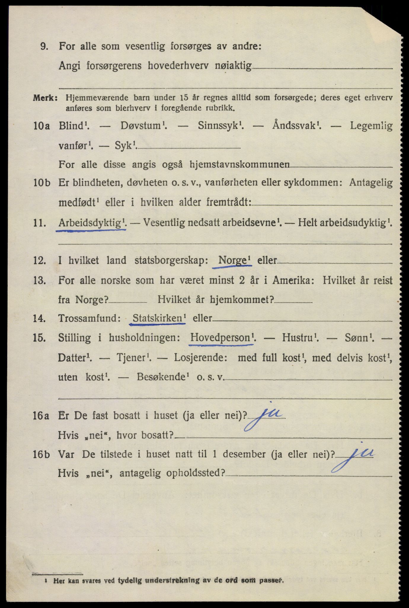 SAKO, 1920 census for Andebu, 1920, p. 2847