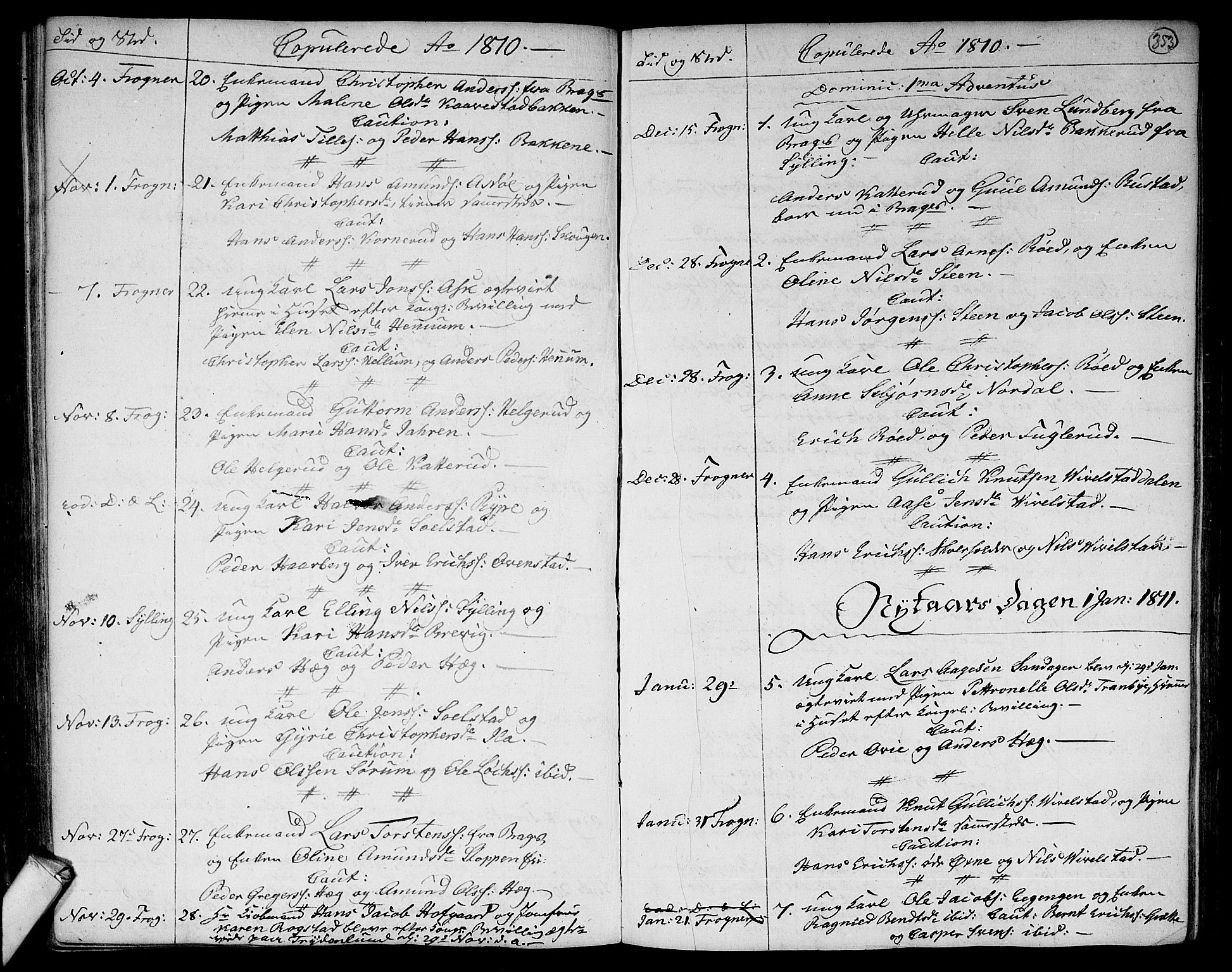 Lier kirkebøker, AV/SAKO-A-230/F/Fa/L0007: Parish register (official) no. I 7, 1794-1813, p. 353