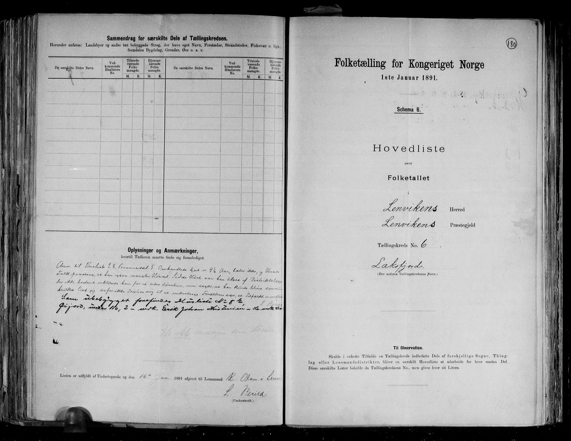 RA, 1891 census for 1931 Lenvik, 1891, p. 17