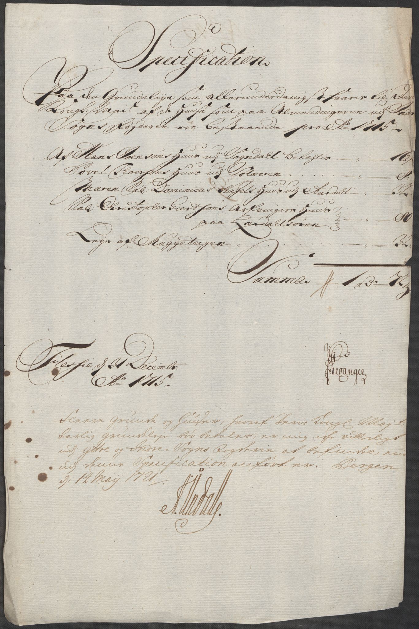 Rentekammeret inntil 1814, Reviderte regnskaper, Fogderegnskap, RA/EA-4092/R52/L3320: Fogderegnskap Sogn, 1715-1716, p. 145