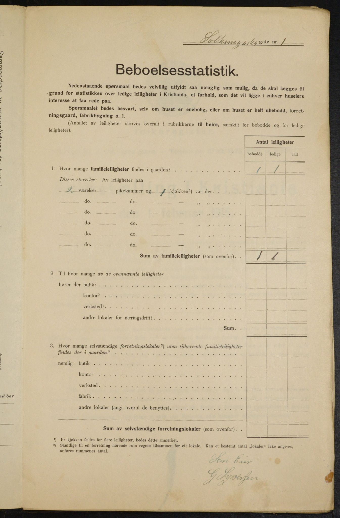 OBA, Municipal Census 1915 for Kristiania, 1915, p. 99379