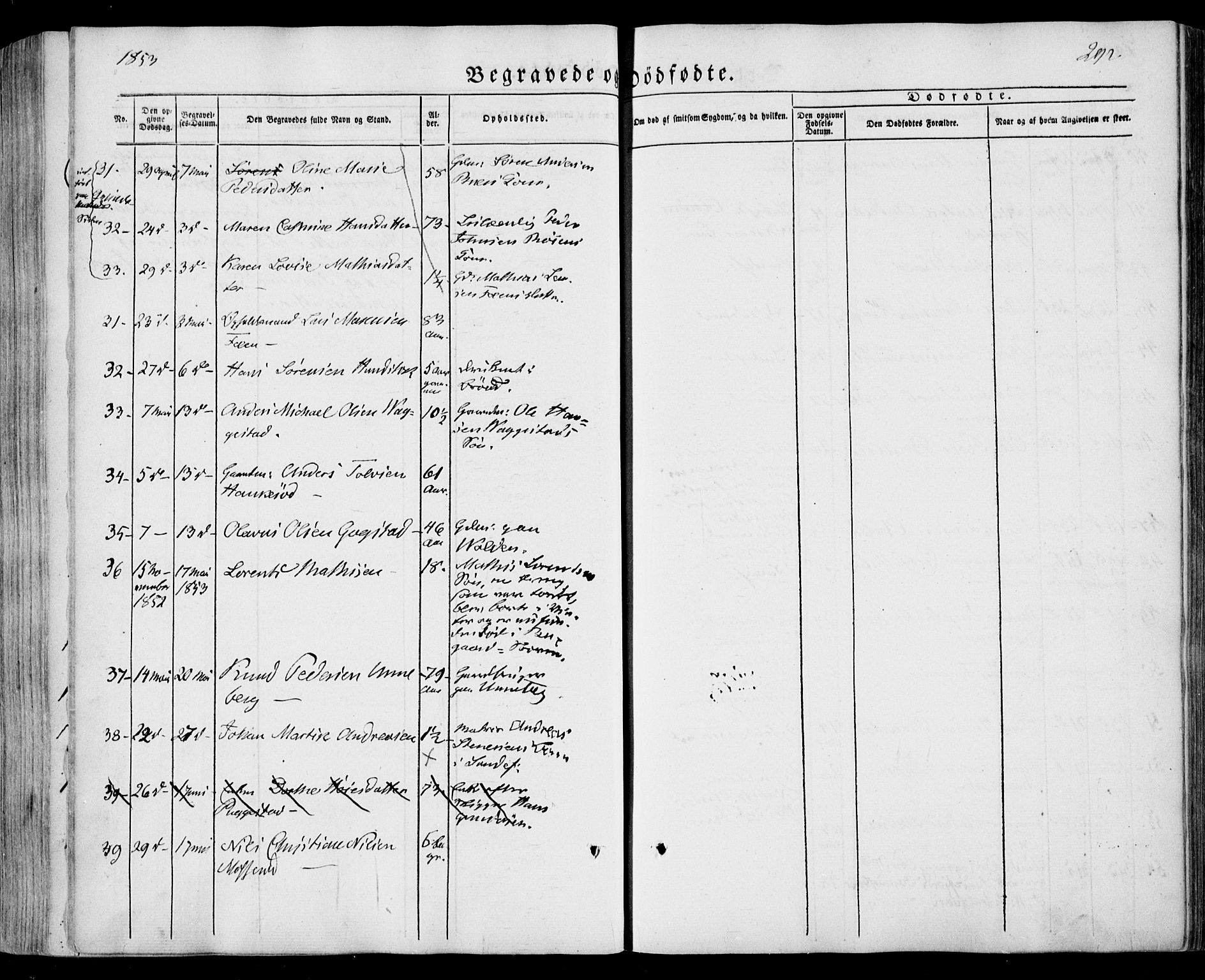 Sandar kirkebøker, SAKO/A-243/F/Fa/L0006: Parish register (official) no. 6, 1847-1860, p. 292